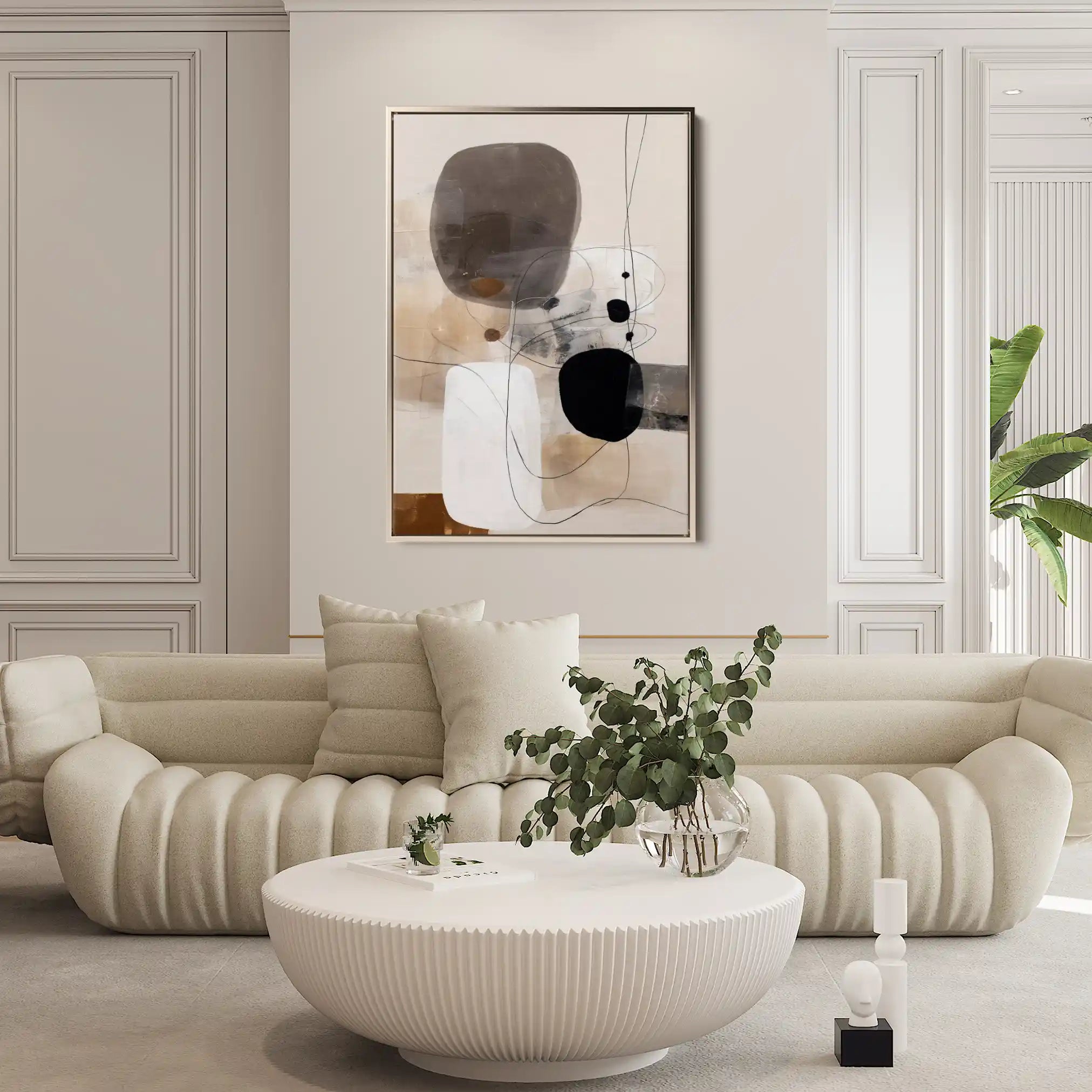 Abstract 1982 Canvas Art 60 x 40 cm / Stretched on hidden frame
