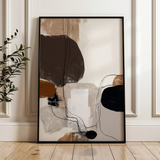 Abstract 1983 Canvas Art 60 x 40 cm / Stretched on hidden frame