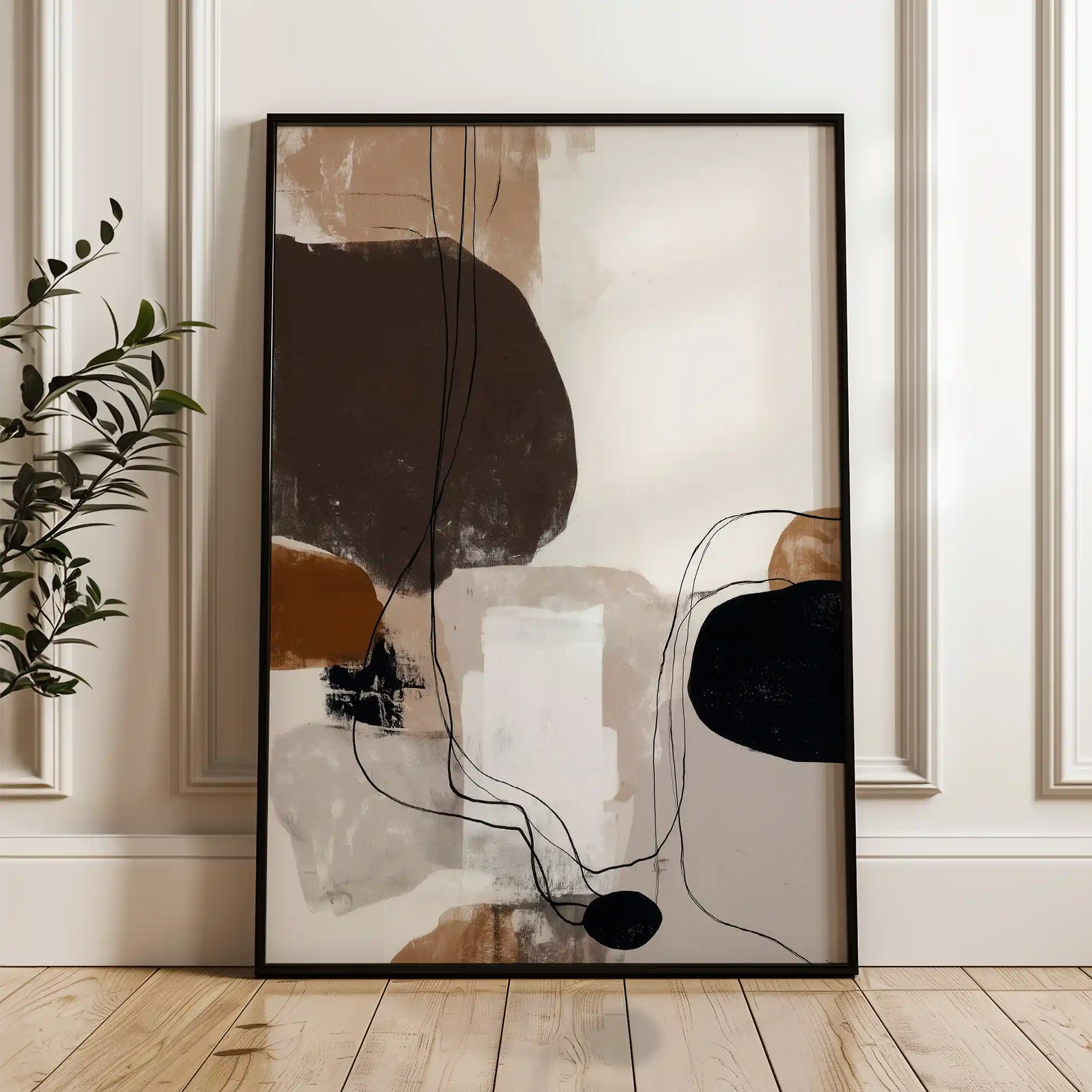 Abstract 1983 Canvas Art 60 x 40 cm / Stretched on hidden frame
