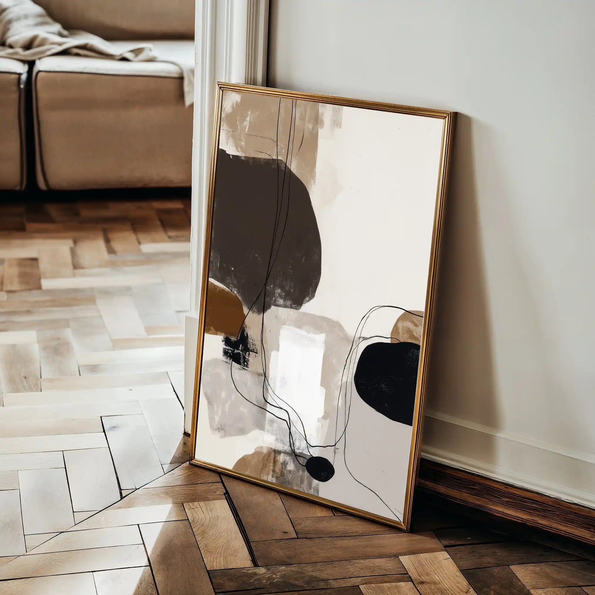 Abstract 1983 Canvas Art 60 x 40 cm / Stretched on hidden frame