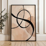 Abstract 1984 Canvas Art 60 x 40 cm / Stretched on hidden frame