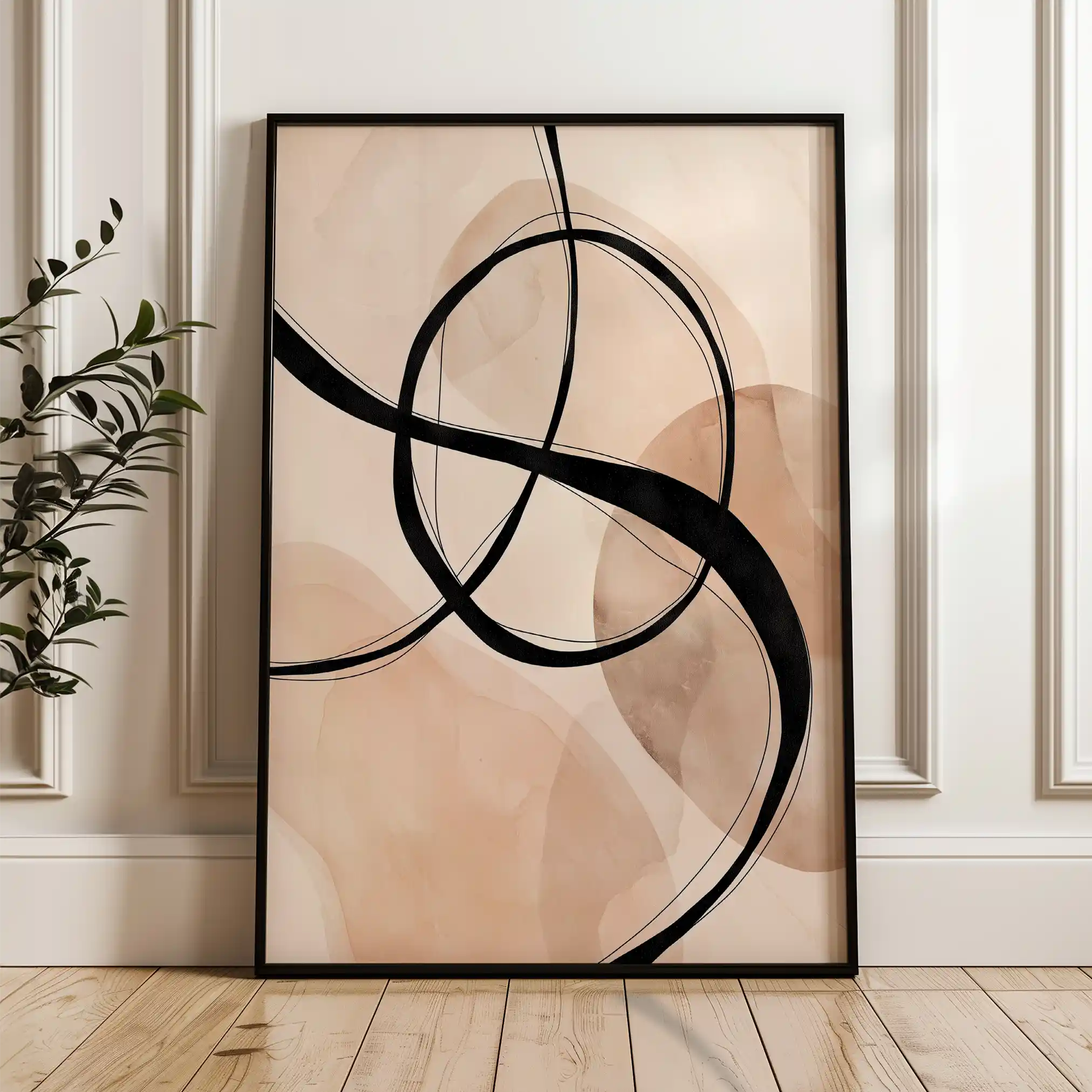 Abstract 1984 Canvas Art 60 x 40 cm / Stretched on hidden frame