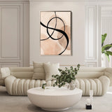 Abstract 1984 Canvas Art 60 x 40 cm / Stretched on hidden frame