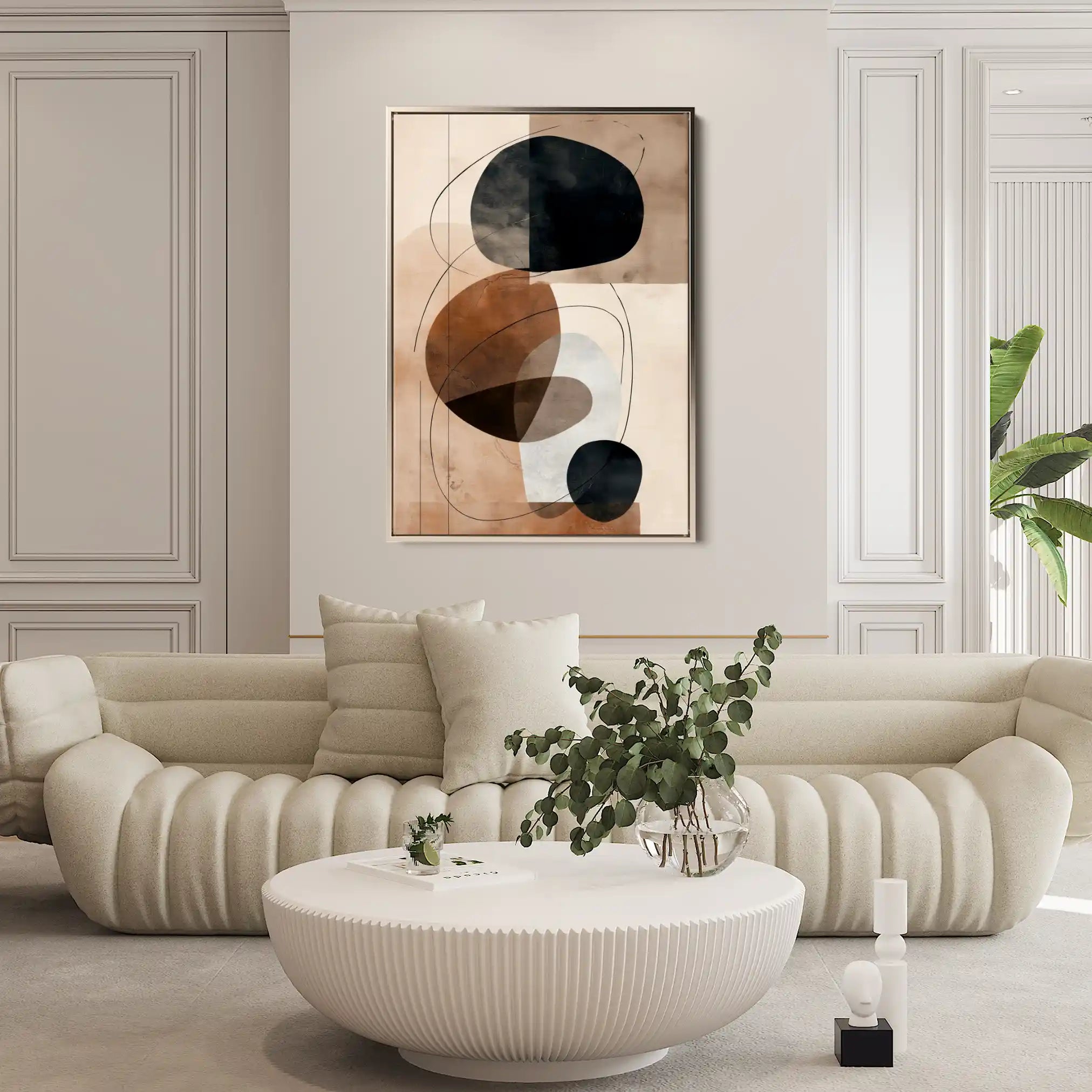 Abstract 1986 Canvas Art 60 x 40 cm / Stretched on hidden frame