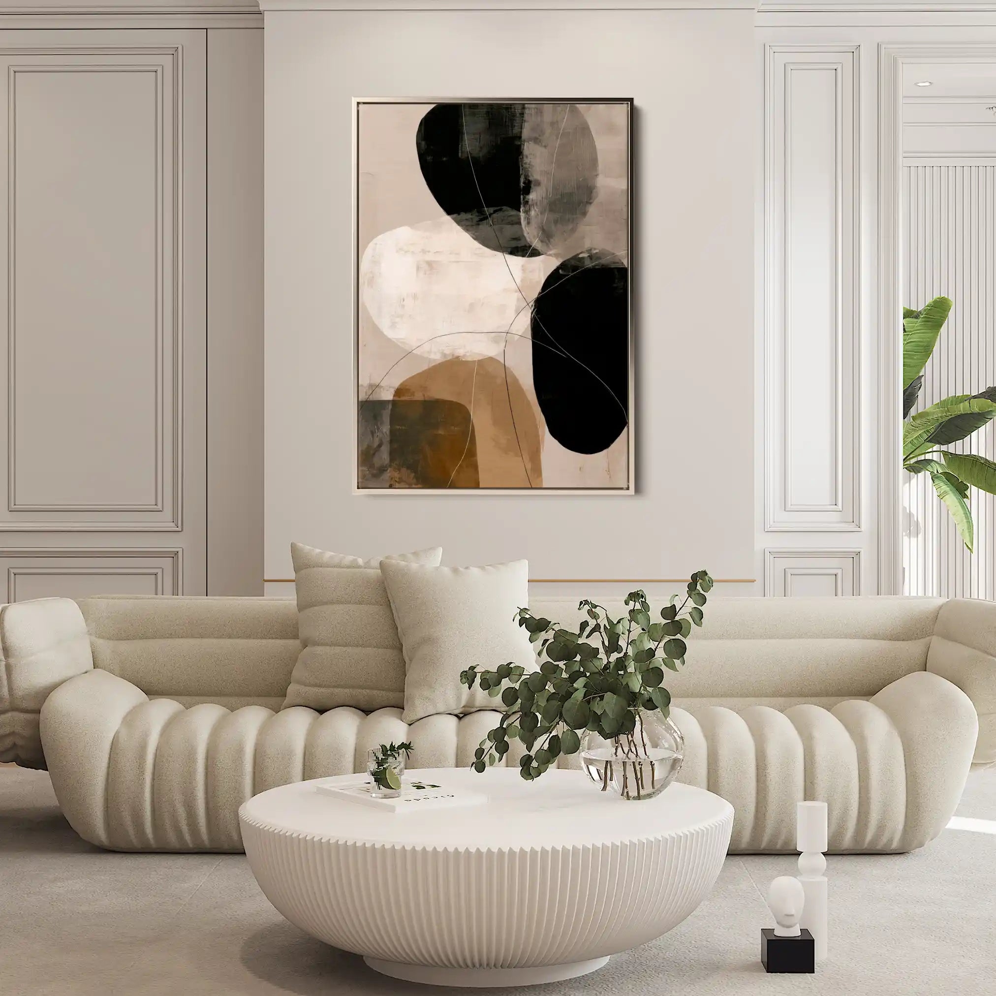 Abstract 1987 Canvas Art 60 x 40 cm / Stretched on hidden frame