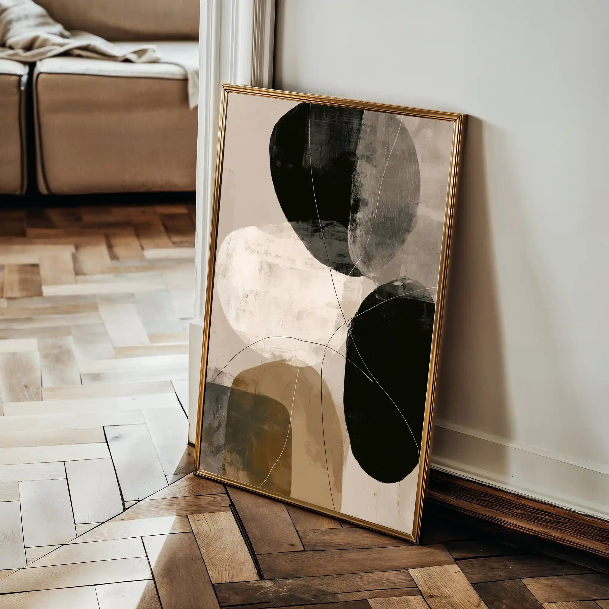 Abstract 1987 Canvas Art 60 x 40 cm / Stretched on hidden frame