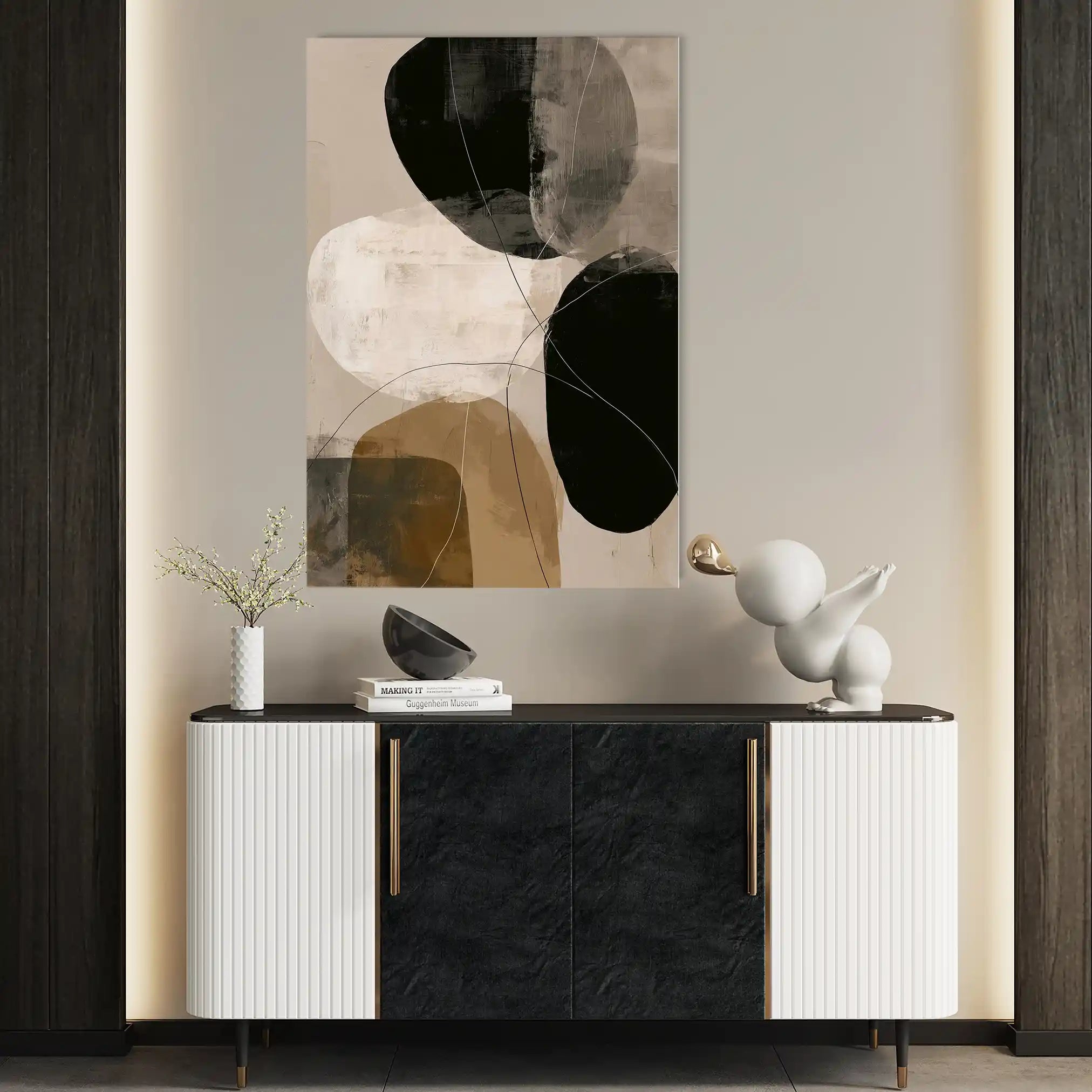 Abstract 1987 Canvas Art 60 x 40 cm / Stretched on hidden frame