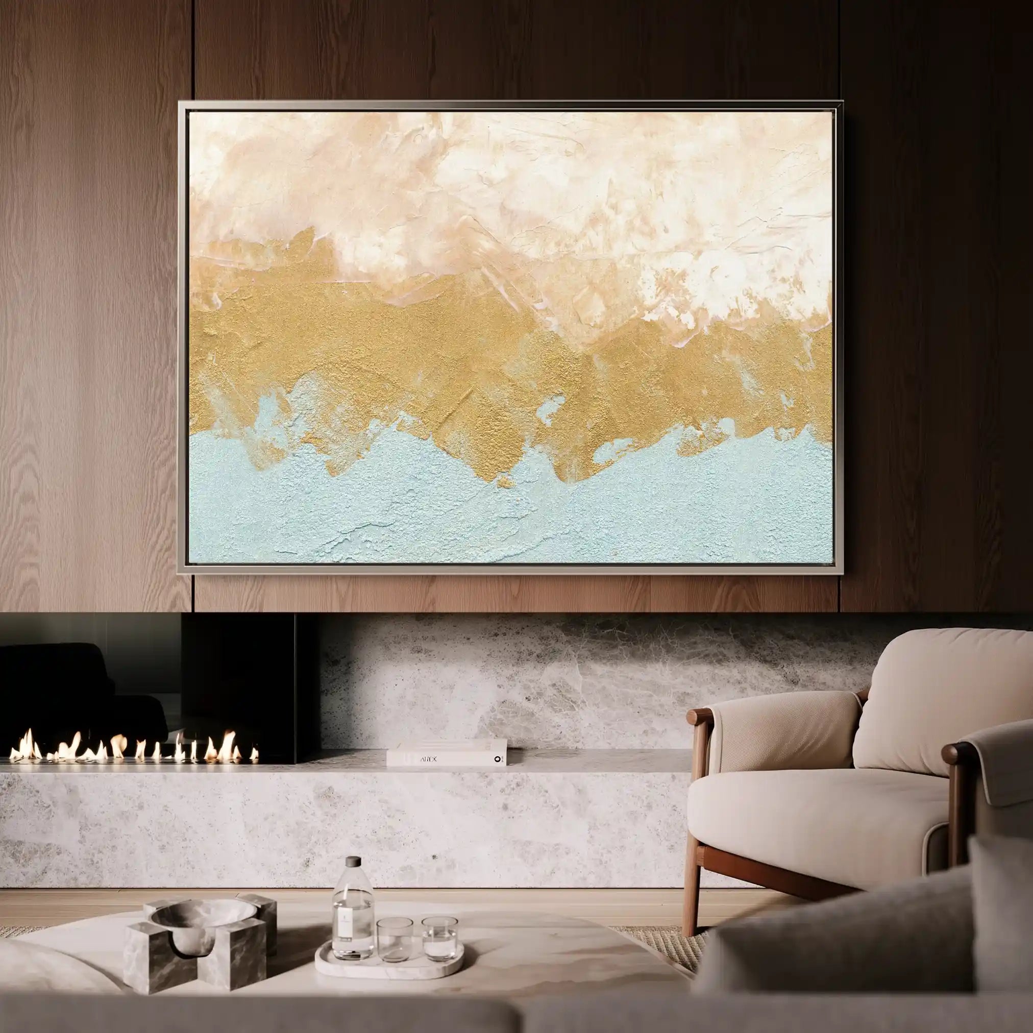 Abstract 199 Canvas Art 60 x 40 cm / Stretched on hidden frame