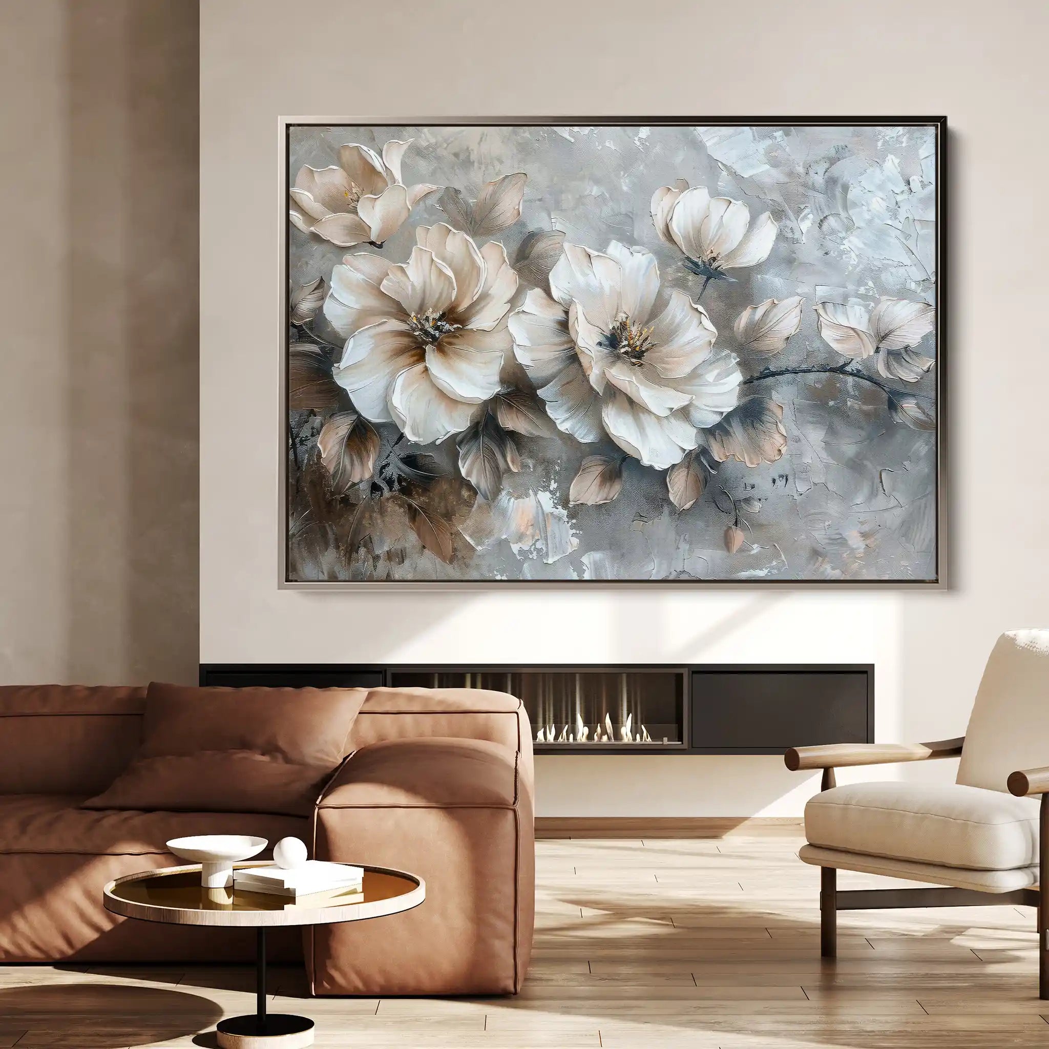Floral Canvas Wall Art WAD199-F 90 x 60 cm / Stretched on hidden frame