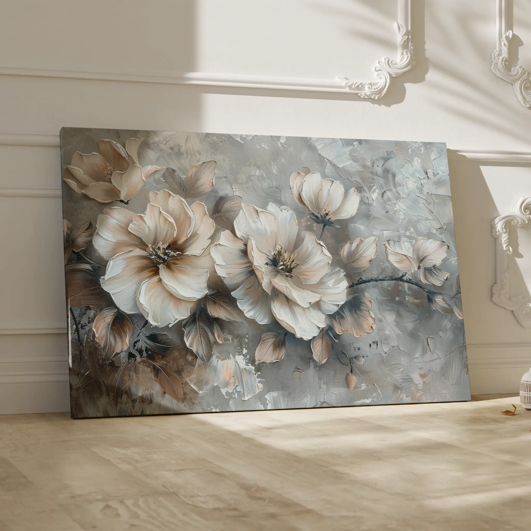 Floral Canvas Wall Art WAD199-F 90 x 60 cm / Stretched on hidden frame