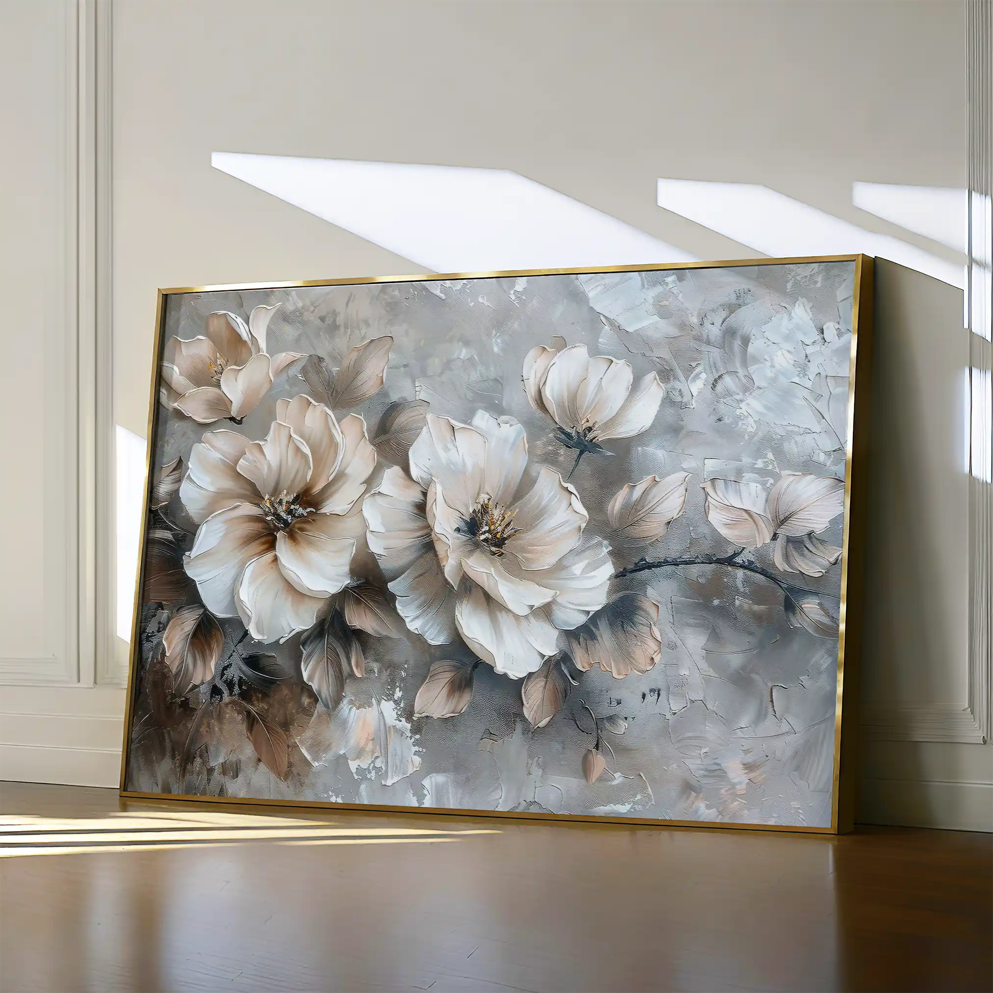 Floral Canvas Wall Art WAD199-F 90 x 60 cm / Stretched on hidden frame