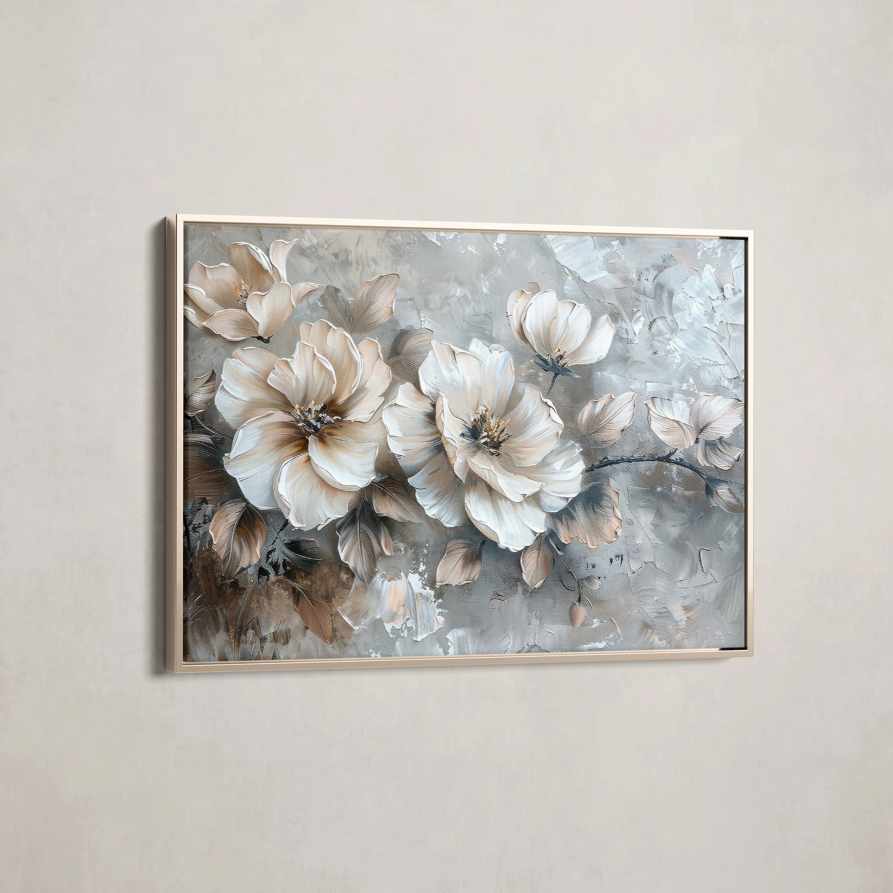 Floral Canvas Wall Art WAD199-F 90 x 60 cm / Stretched on hidden frame