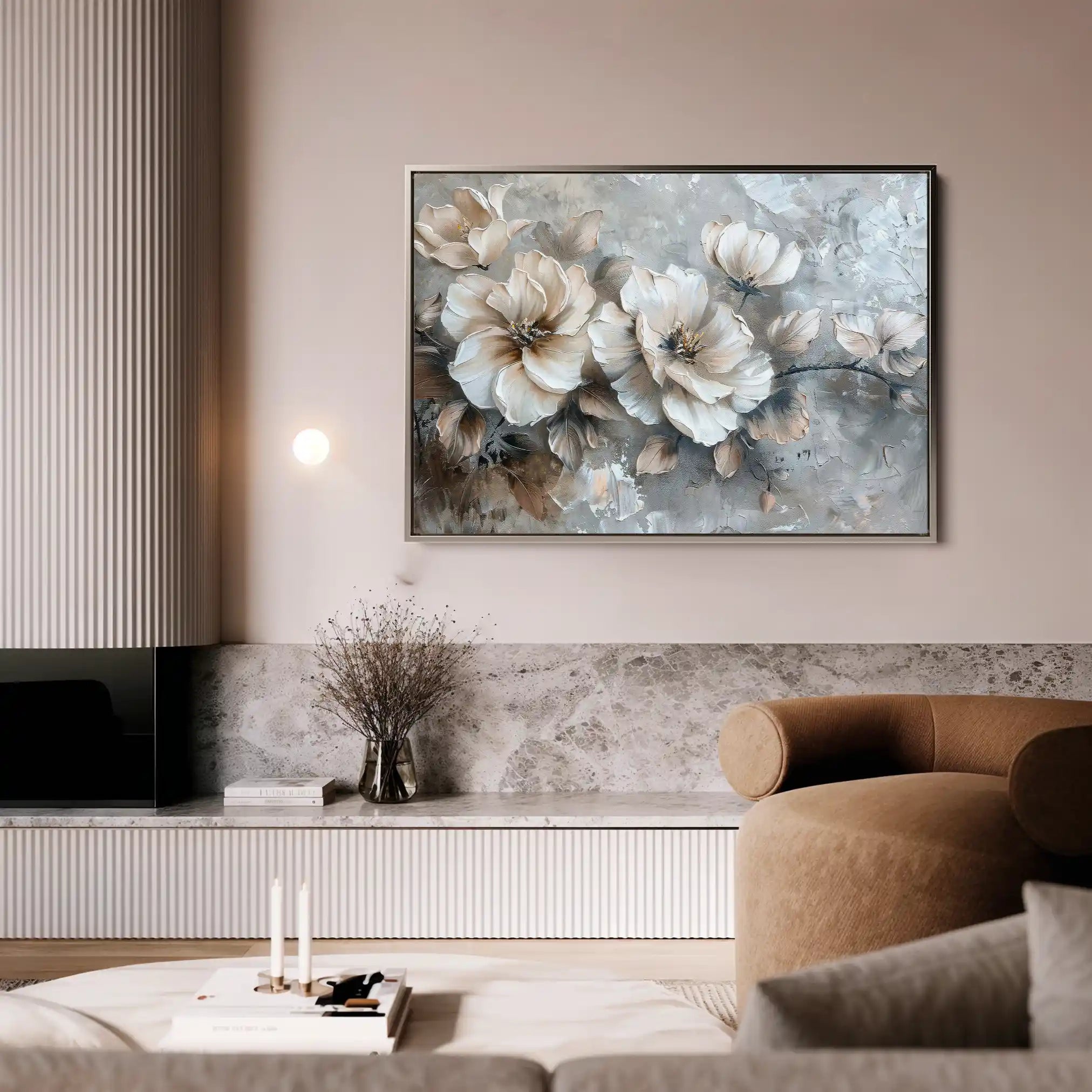Floral Canvas Wall Art WAD199-F 90 x 60 cm / Stretched on hidden frame