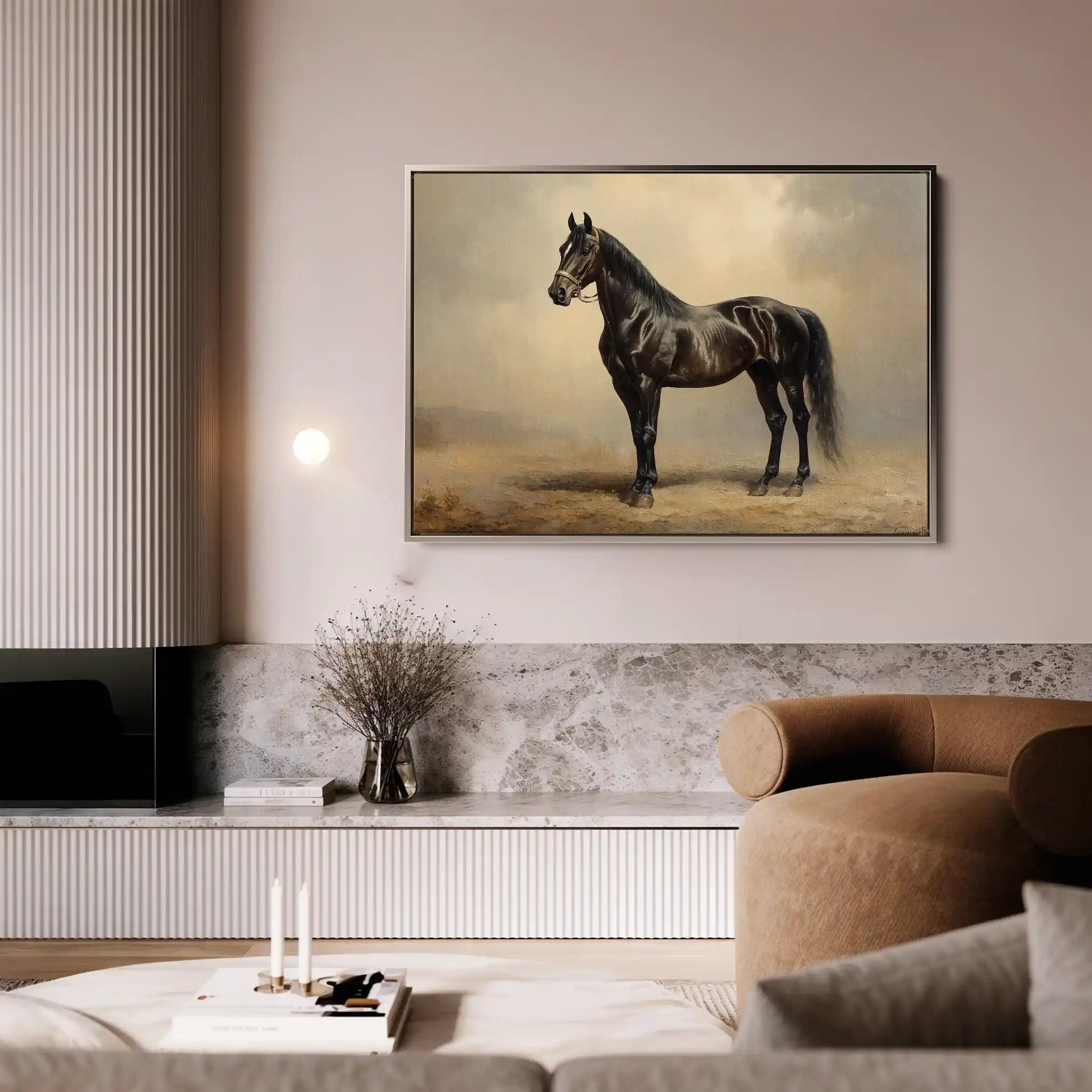 Horses 199 Canvas Art 90 x 60 cm / Stretched on hidden frame
