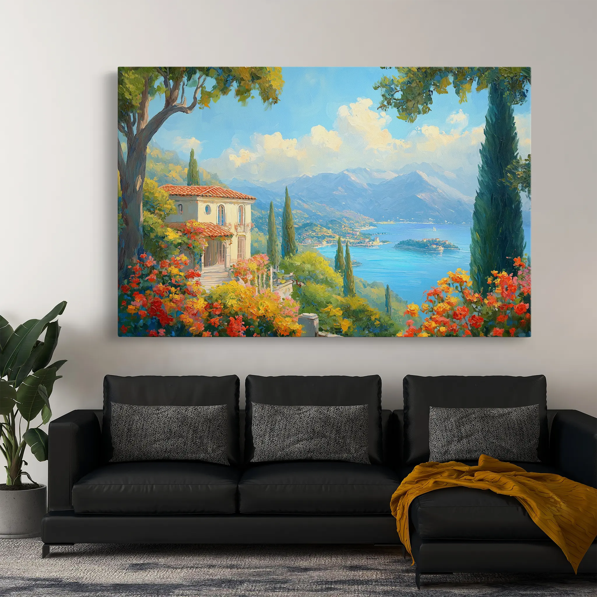 Landscape Canvas Wall Art WAD199-L 90 x 60 cm / Stretched on hidden frame