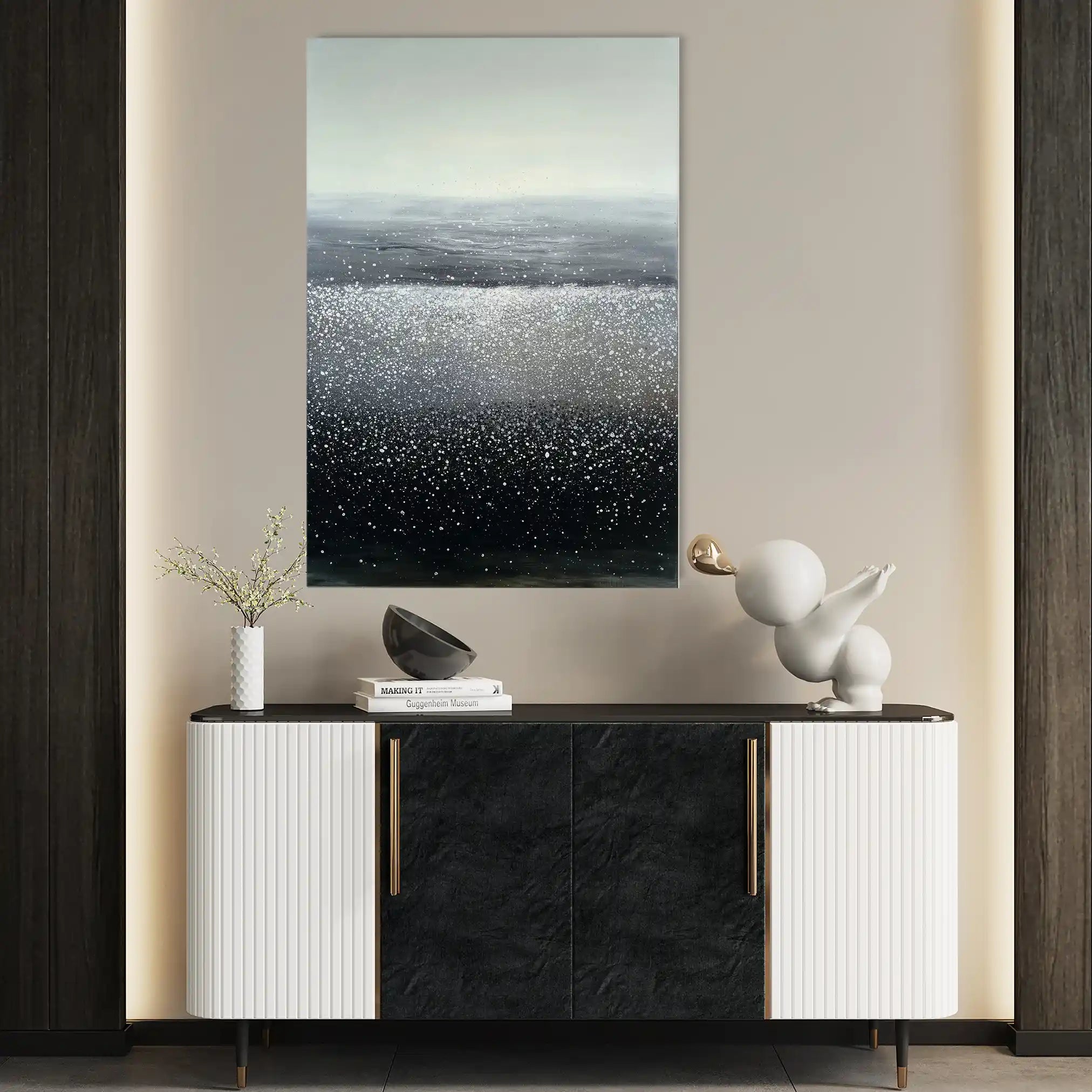 Abstract 1990 Canvas Art 60 x 40 cm / Stretched on hidden frame