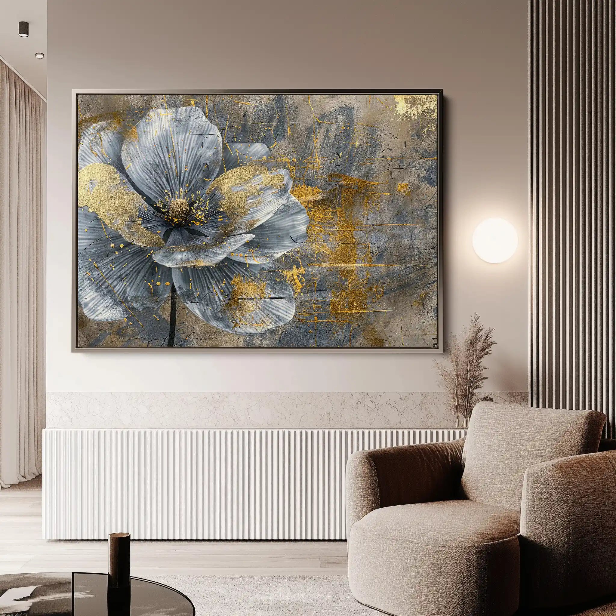 Floral Canvas Wall Art WAD200-F 90 x 60 cm / Stretched on hidden frame