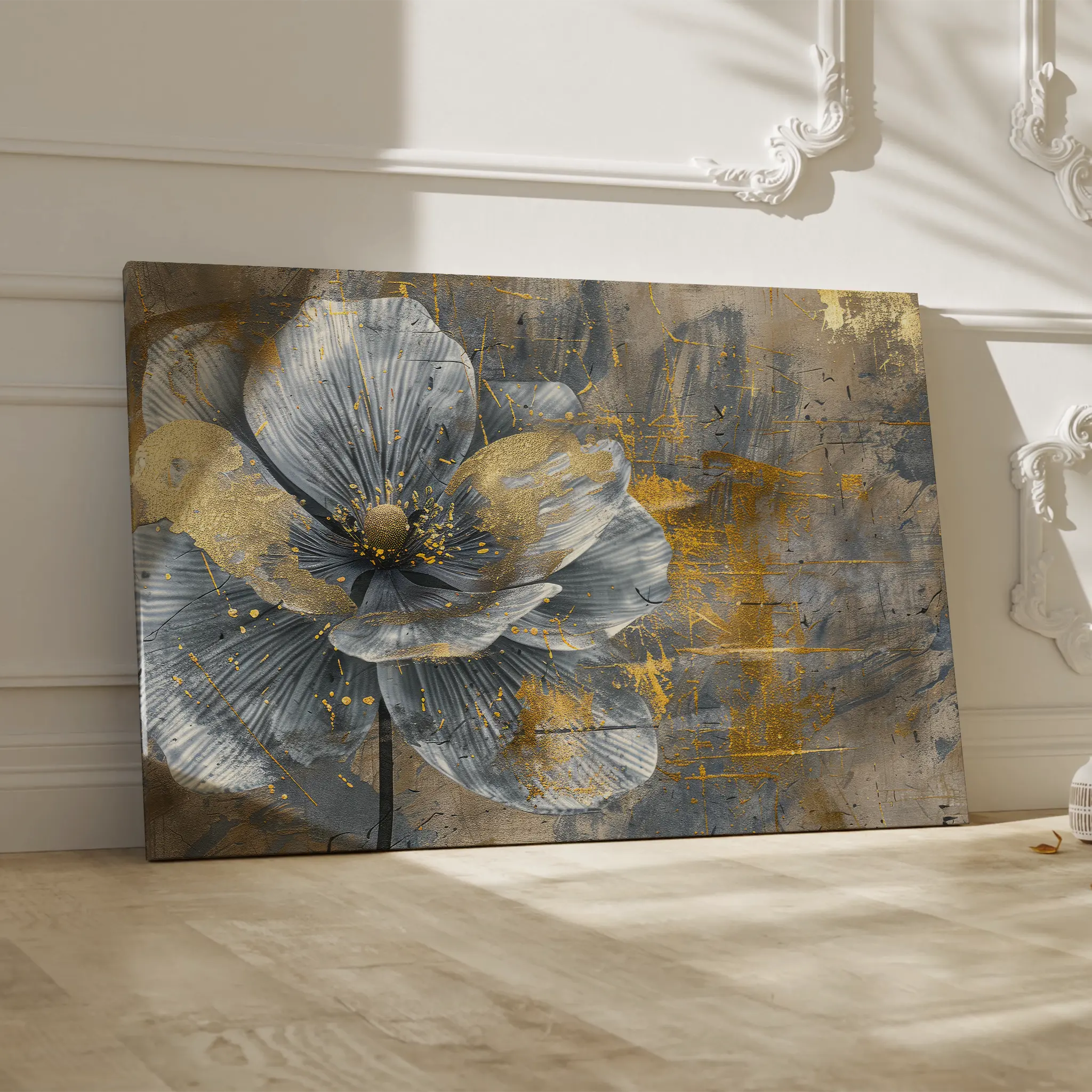 Floral Canvas Wall Art WAD200-F 90 x 60 cm / Stretched on hidden frame