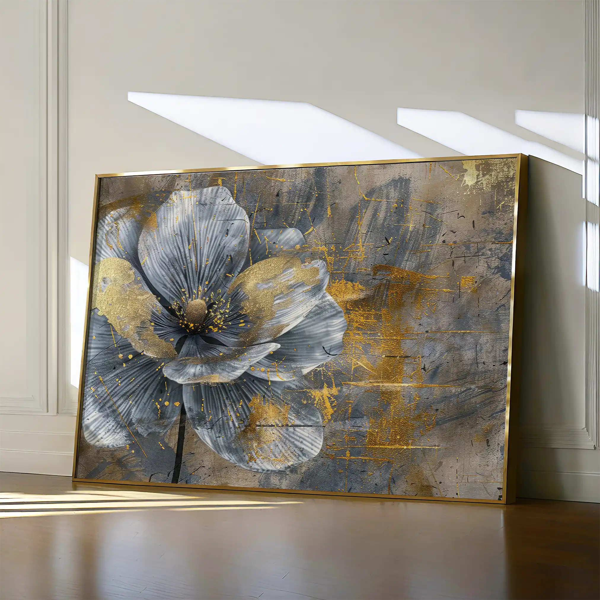 Floral Canvas Wall Art WAD200-F 90 x 60 cm / Stretched on hidden frame