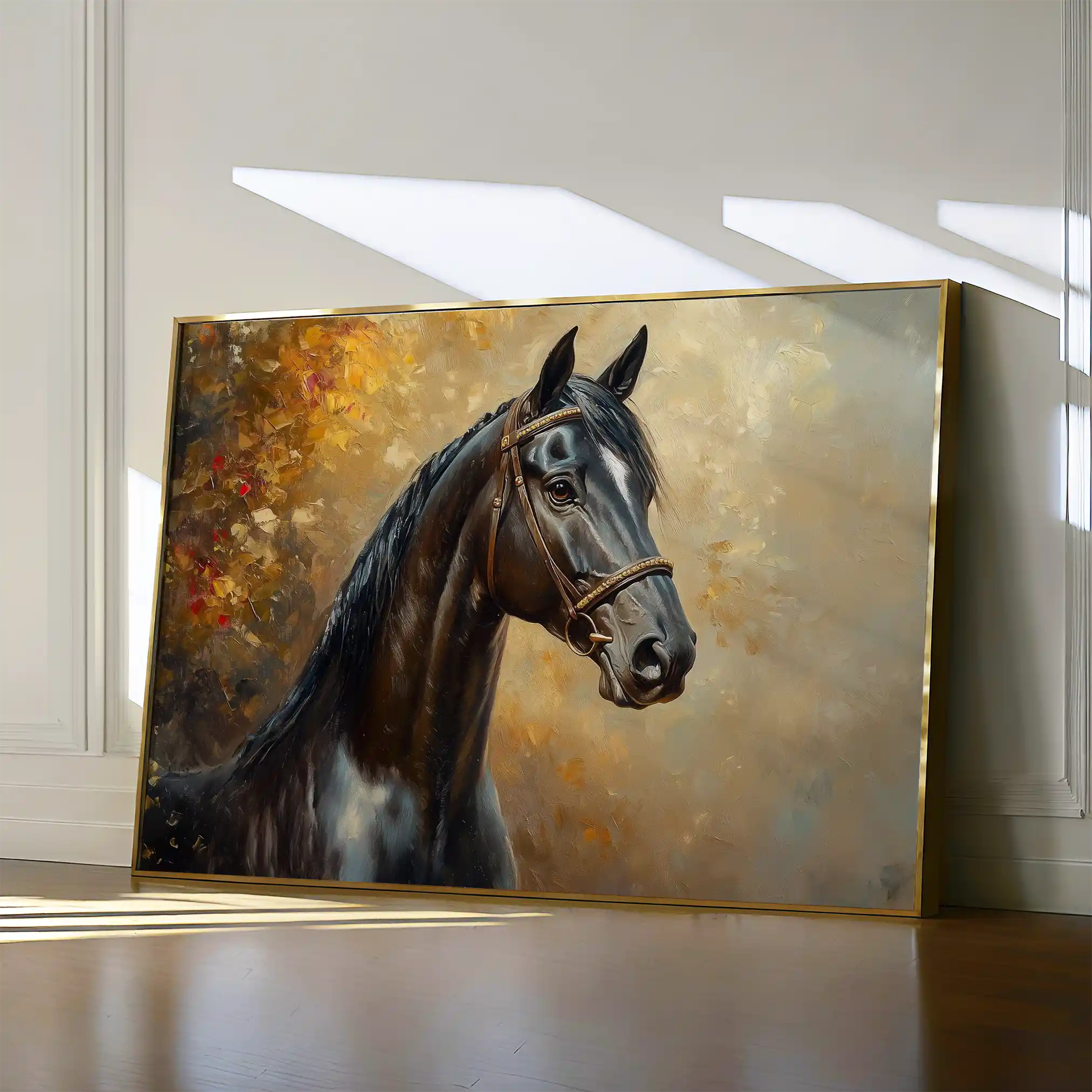 Horses 200 Canvas Art 90 x 60 cm / Stretched on hidden frame