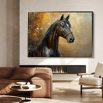 Horses 200 Canvas Art 90 x 60 cm / Stretched on hidden frame