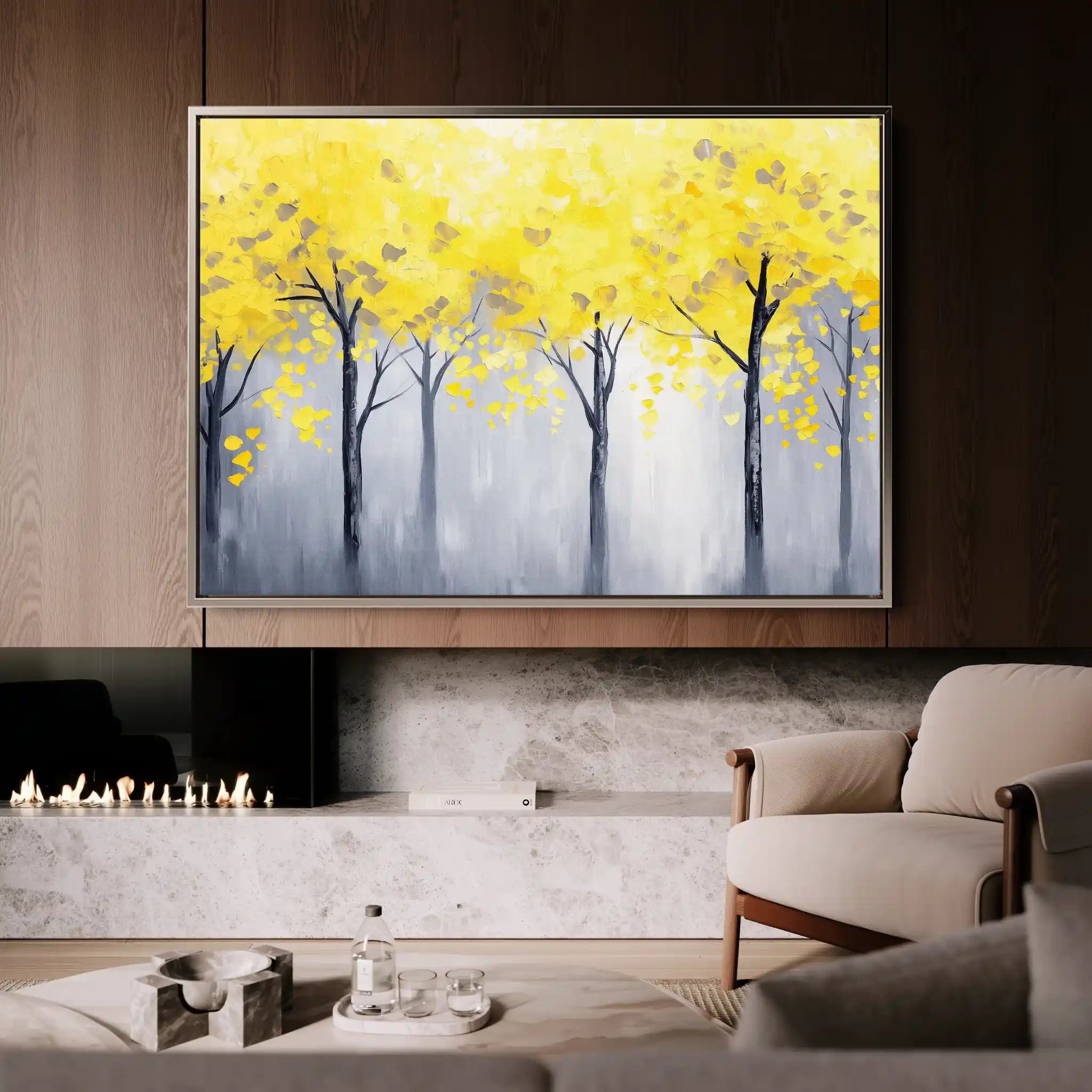 Landscape 200 Canvas Art 90 x 60 cm / Stretched on hidden frame