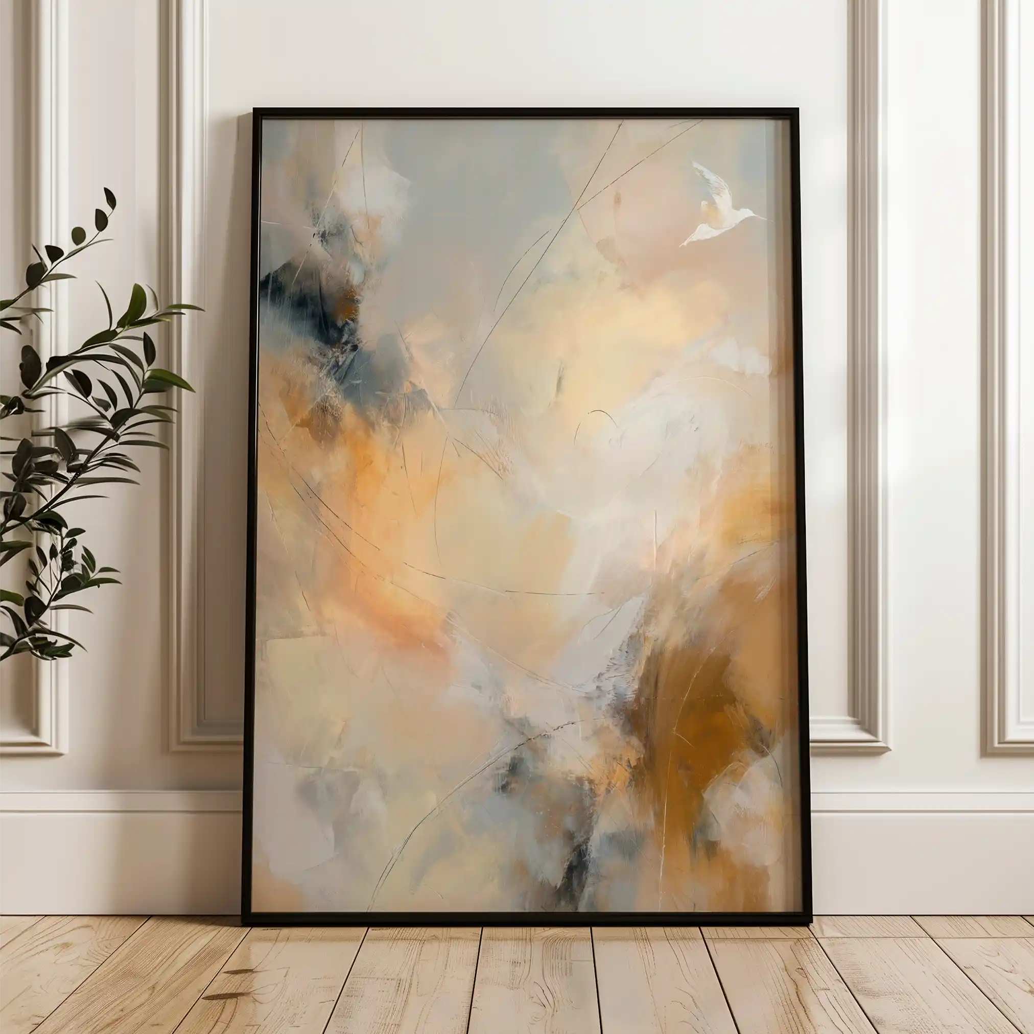 Abstract 2000 Canvas Art 60 x 40 cm / Stretched on hidden frame
