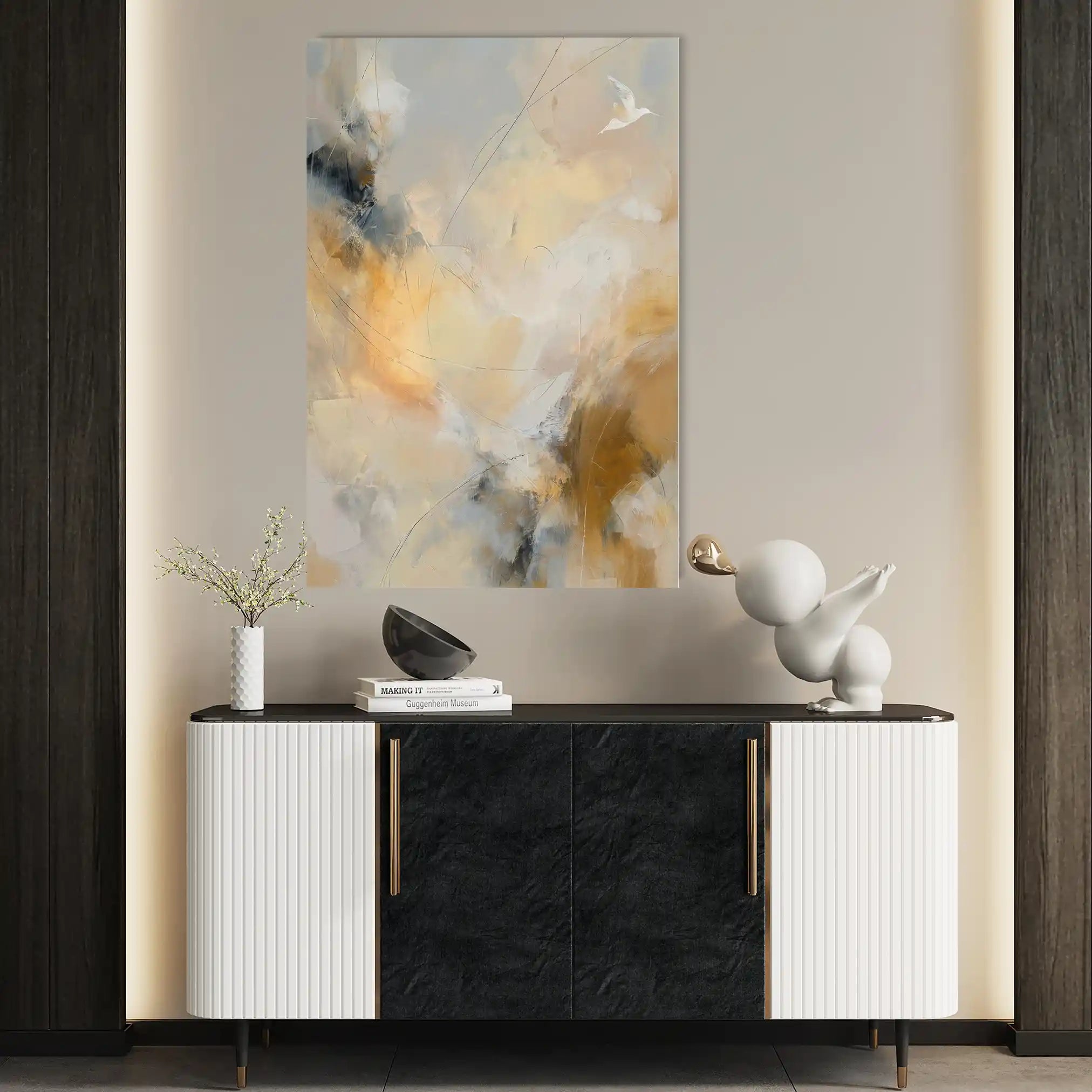Abstract 2000 Canvas Art 60 x 40 cm / Stretched on hidden frame