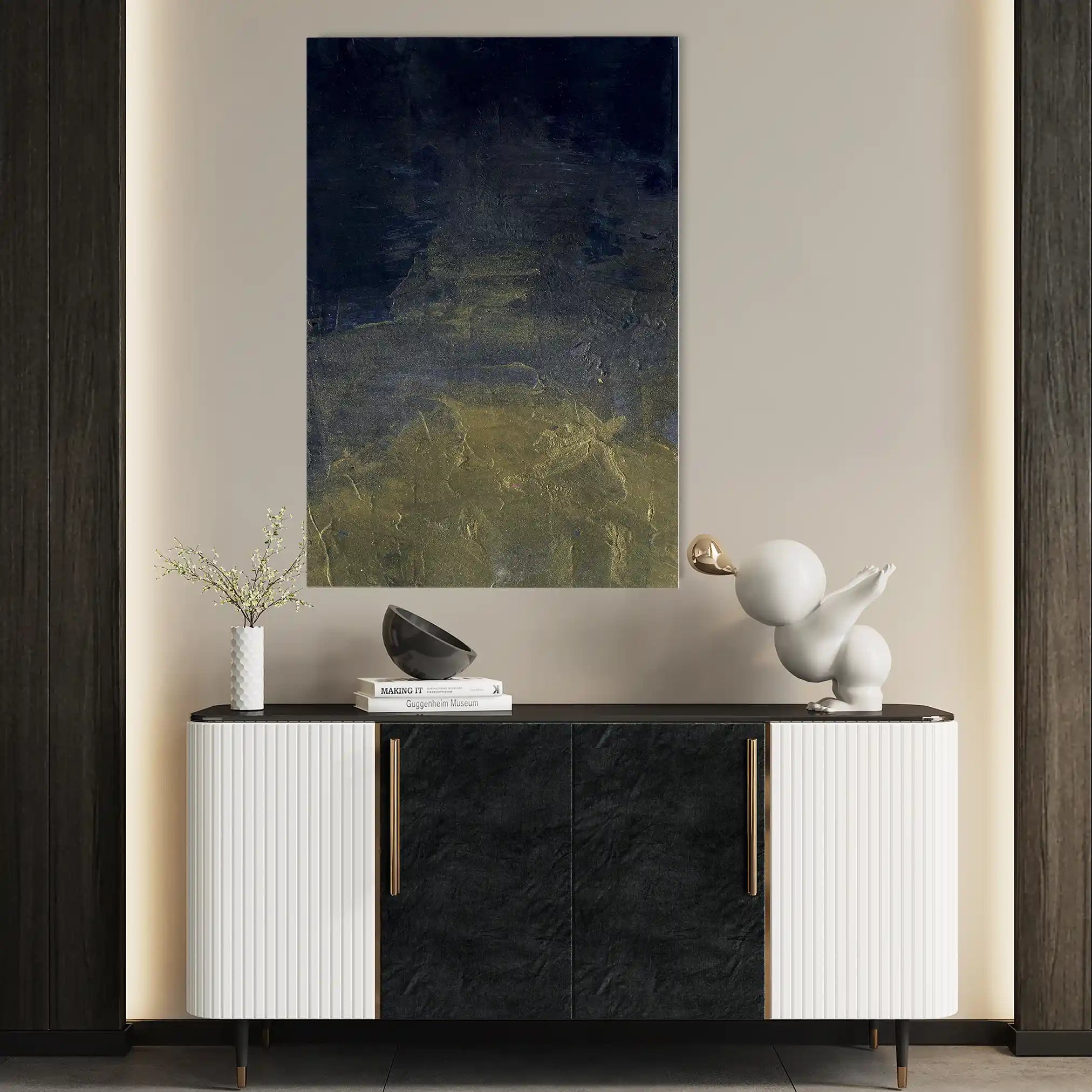 Abstract 201 Canvas Art 60 x 40 cm / Stretched on hidden frame
