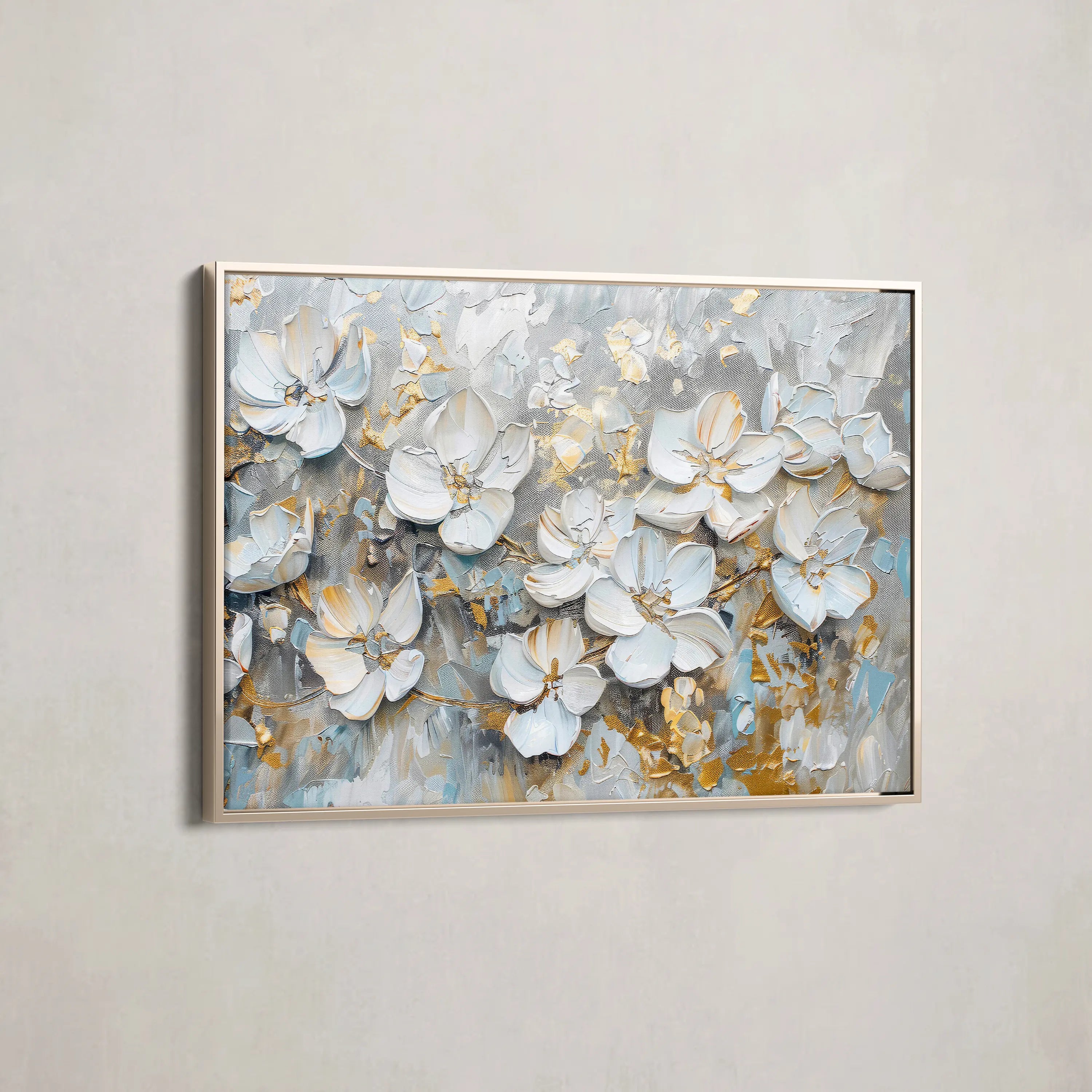 Floral Canvas Wall Art WAD201-F 90 x 60 cm / Stretched on hidden frame