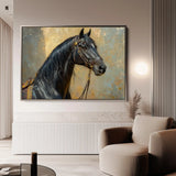 Horses 201 Canvas Art 90 x 60 cm / Stretched on hidden frame