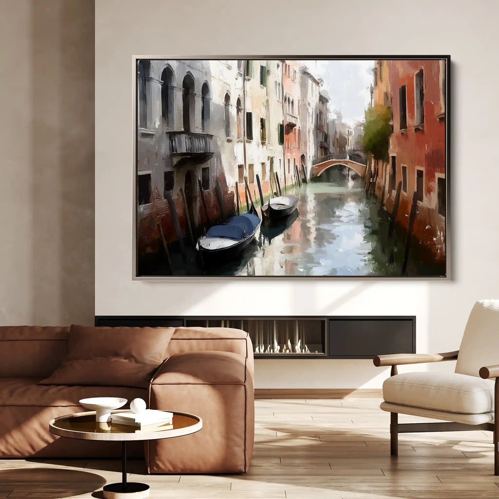 Landscape 201 Canvas Art 90 x 60 cm / Stretched on hidden frame