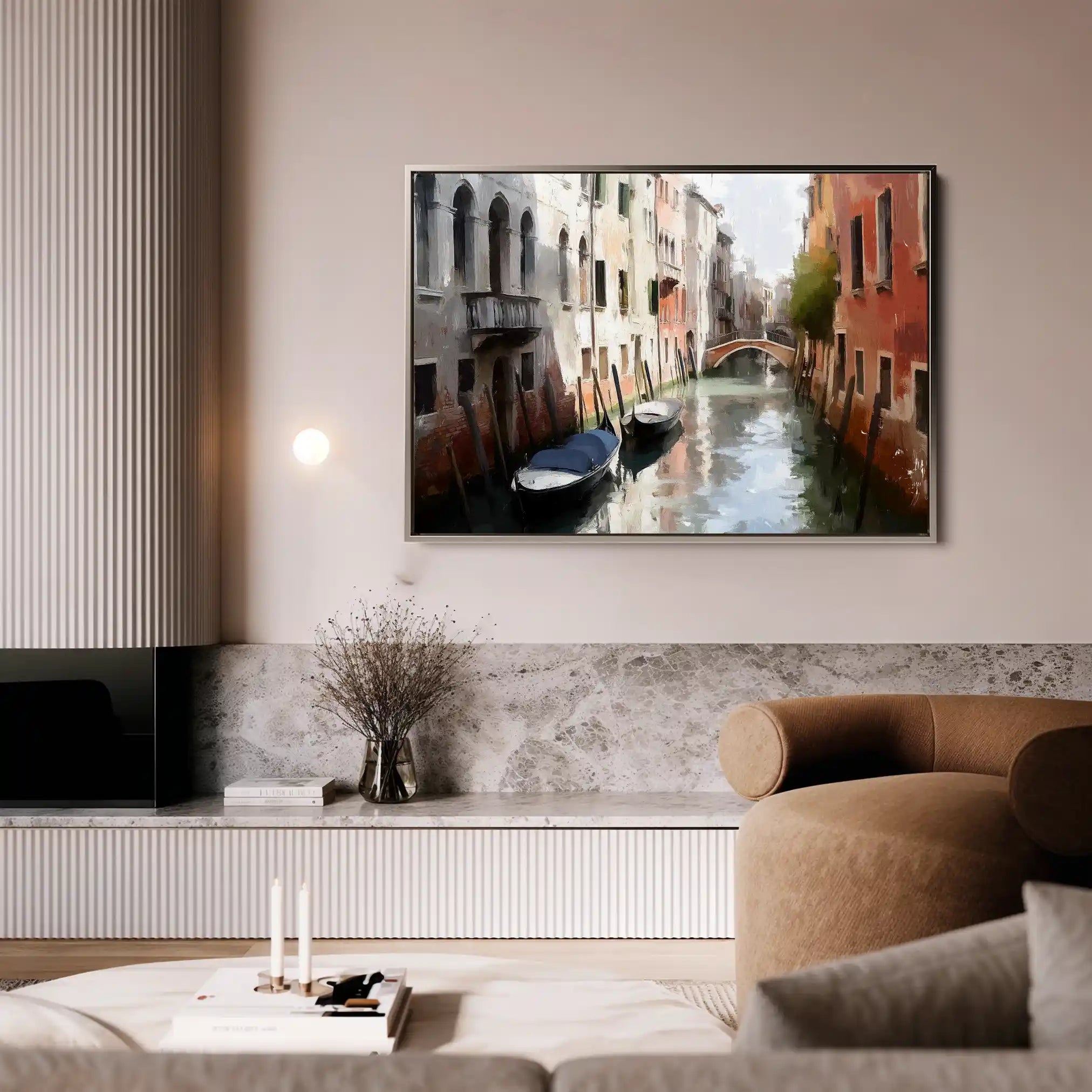 Landscape 201 Canvas Art 90 x 60 cm / Stretched on hidden frame