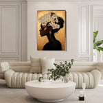 Portrait 201 Canvas Art 90 x 60 cm / Stretched on hidden frame
