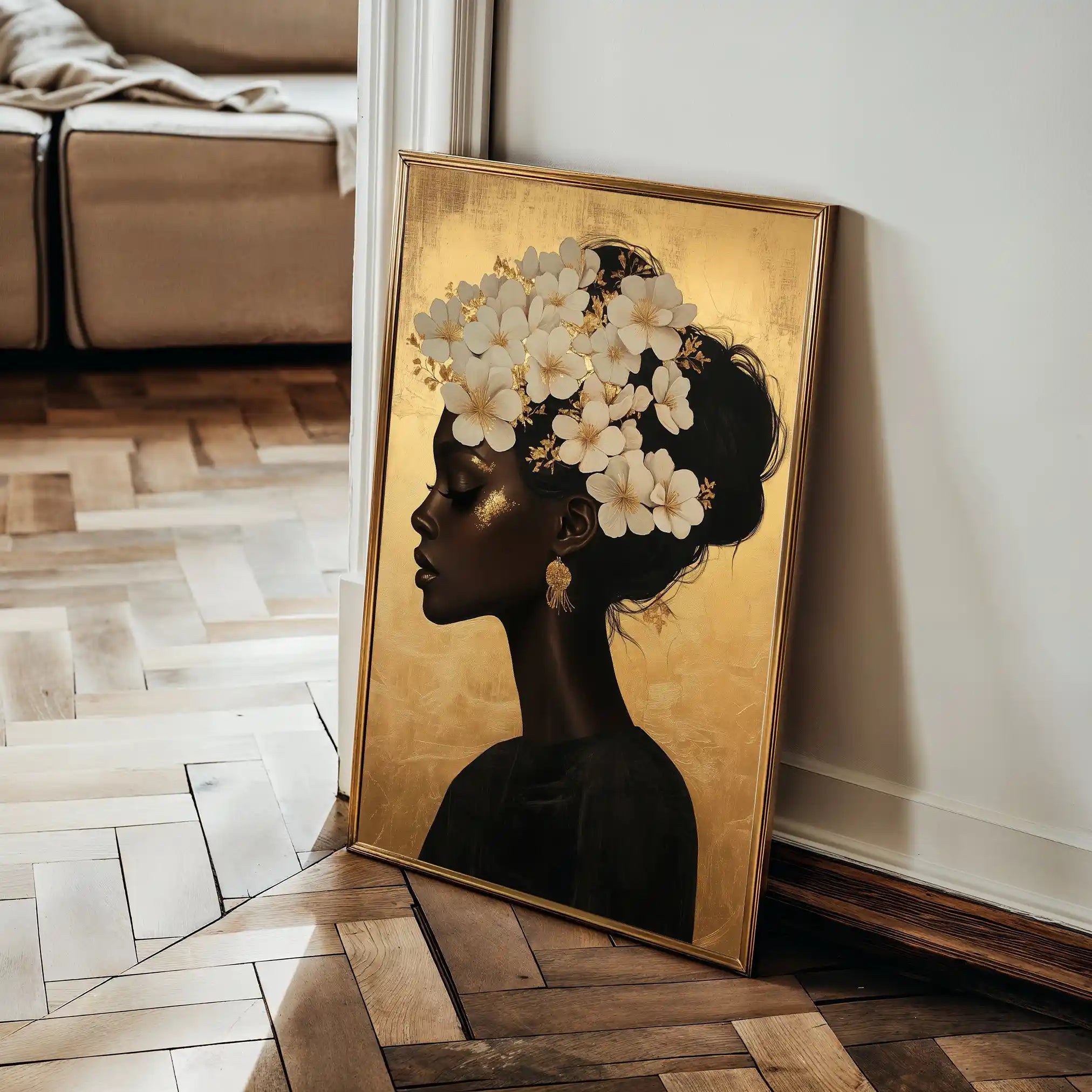 Portrait 201 Canvas Art 90 x 60 cm / Stretched on hidden frame