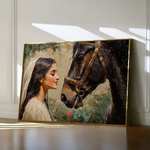 Horses 202 Canvas Art 90 x 60 cm / Stretched on hidden frame