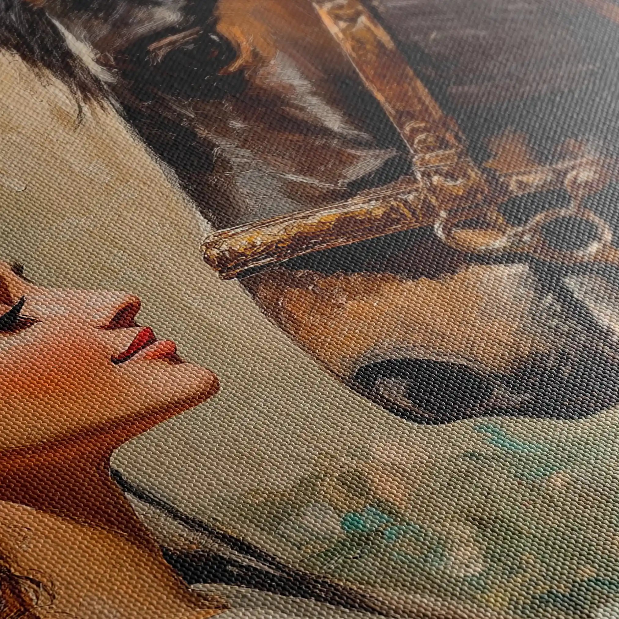 Horses 202 Canvas Art 90 x 60 cm / Stretched on hidden frame