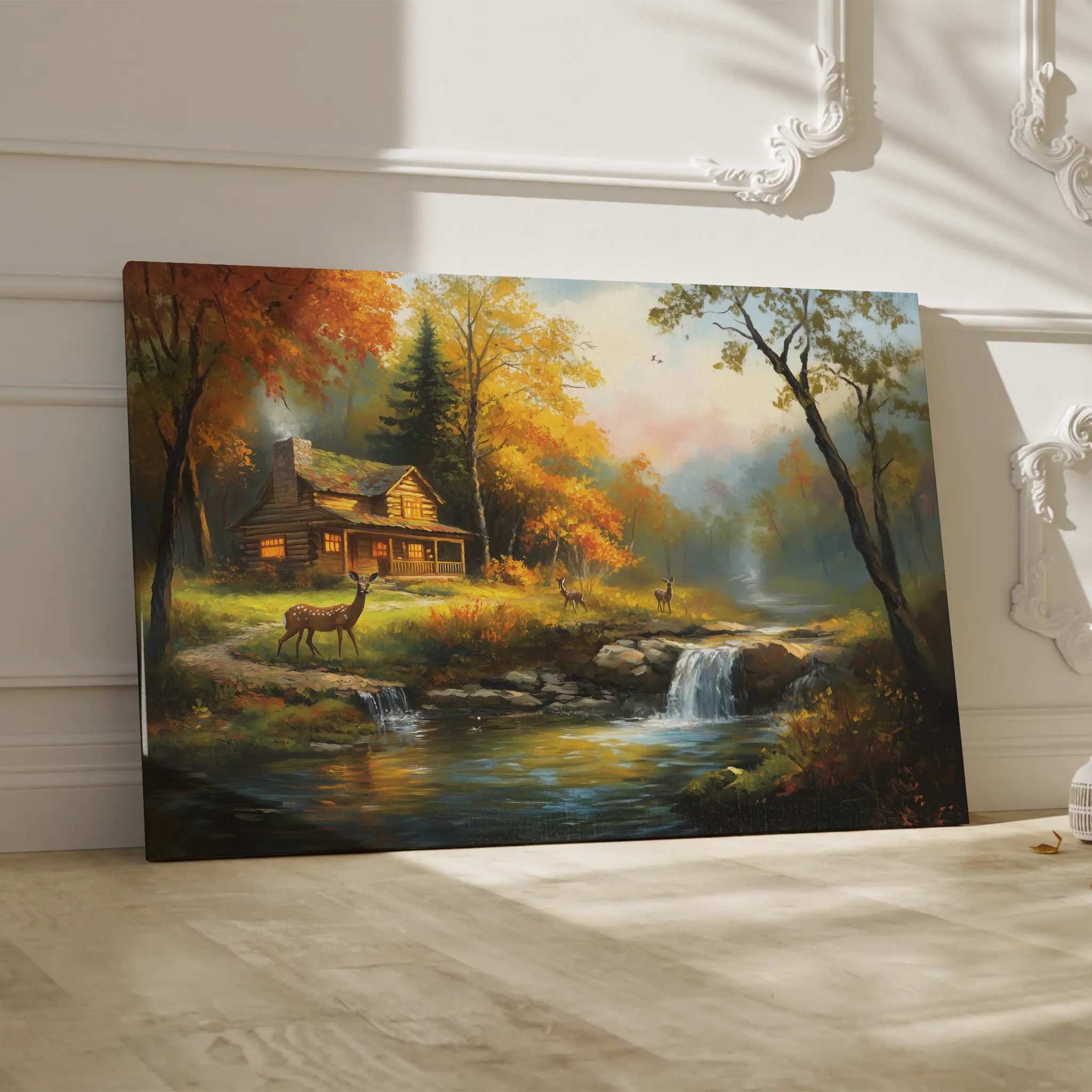 Landscape Canvas Wall Art WAD202-L 90 x 60 cm / Stretched on hidden frame