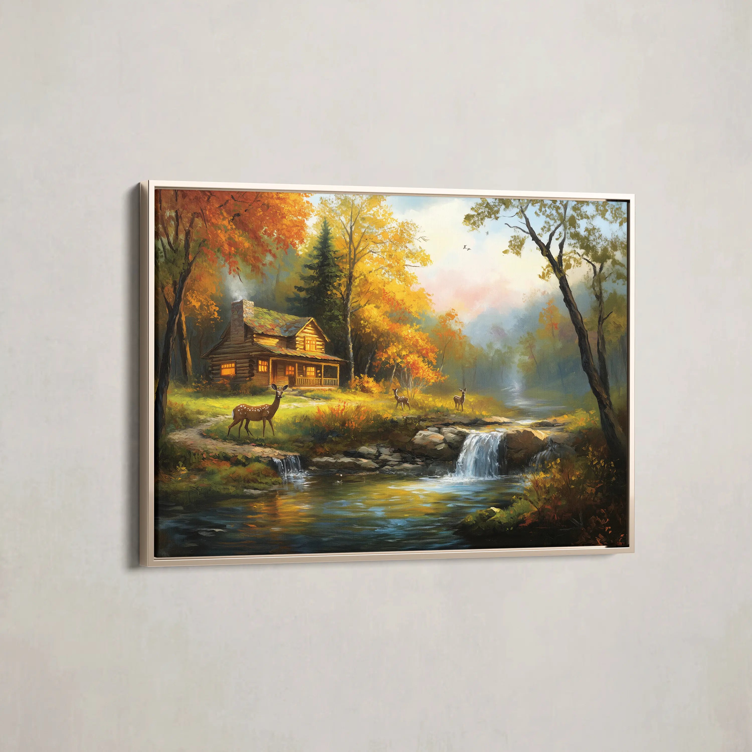 Landscape Canvas Wall Art WAD202-L 90 x 60 cm / Stretched on hidden frame