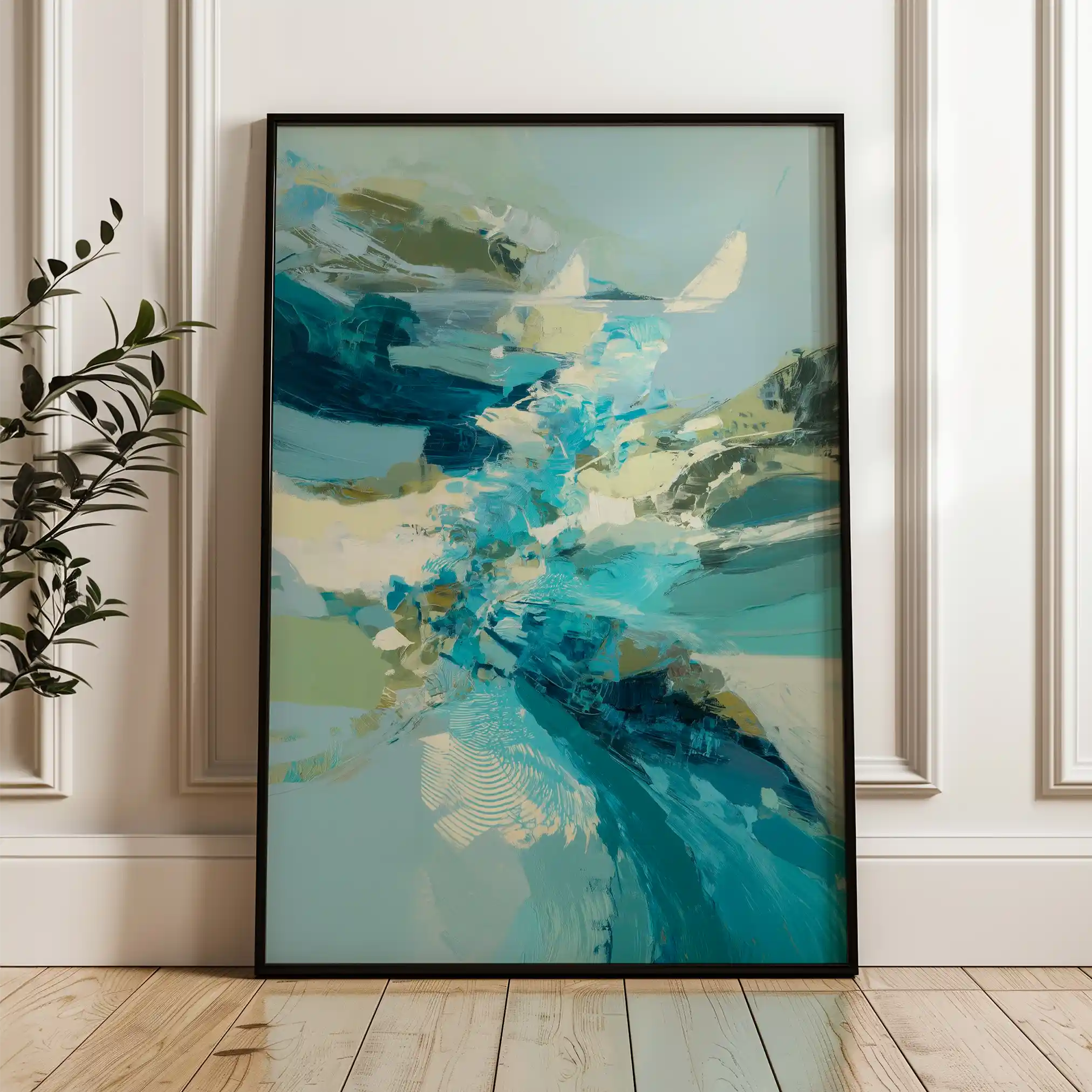Abstract 2026 Canvas Art 60 x 40 cm / Stretched on hidden frame