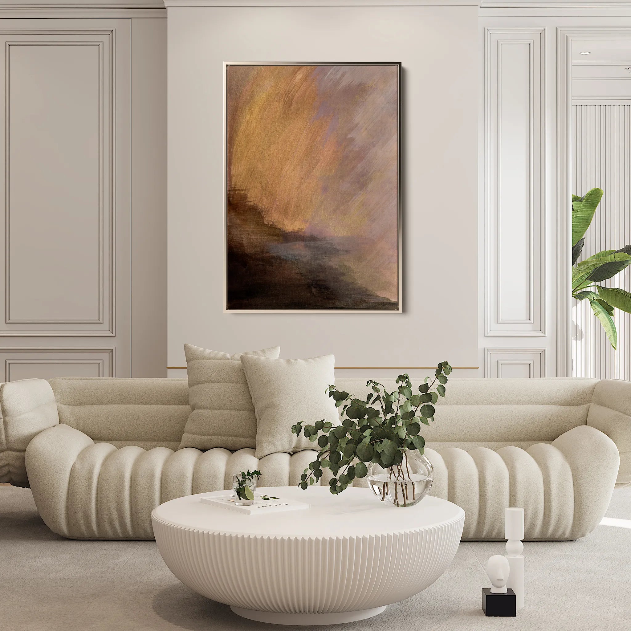 Abstract Canvas Wall Art WAD203-A 90 x 60 cm / Stretched on hidden frame