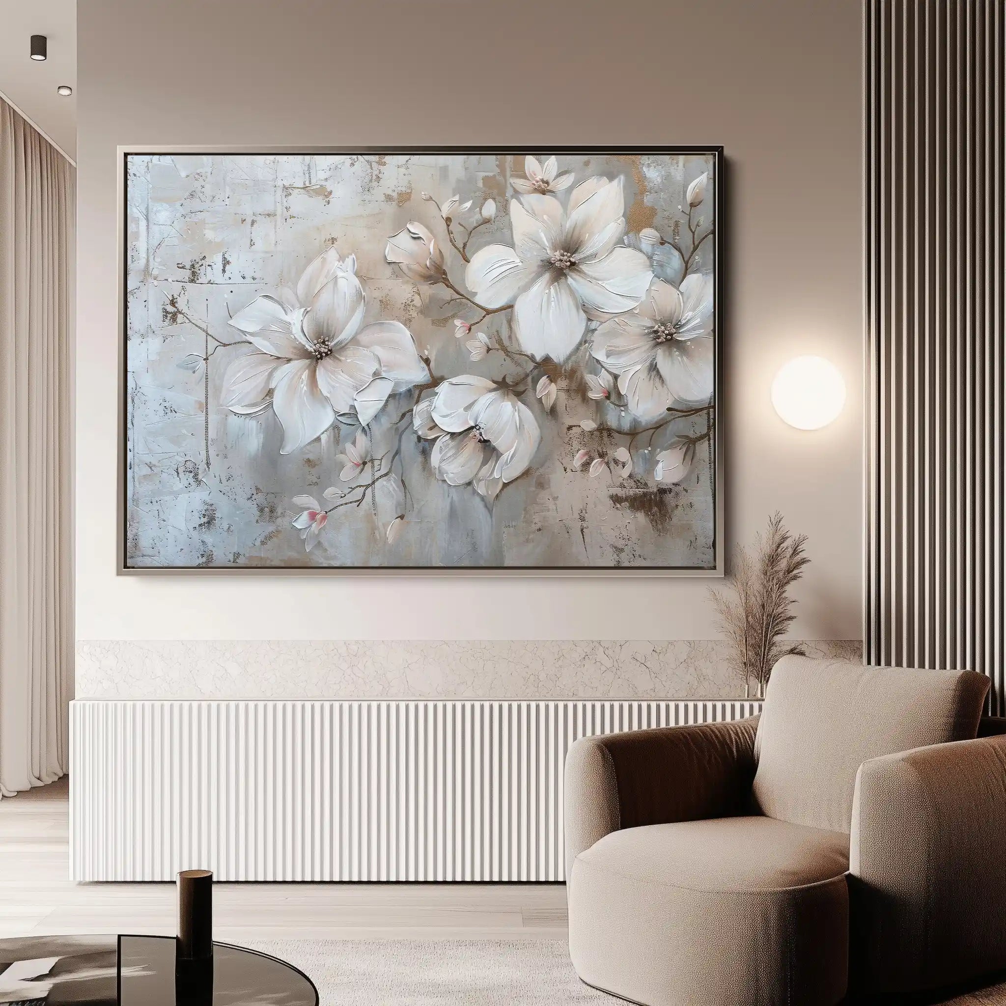 Floral Canvas Wall Art WAD203-F 90 x 60 cm / Stretched on hidden frame