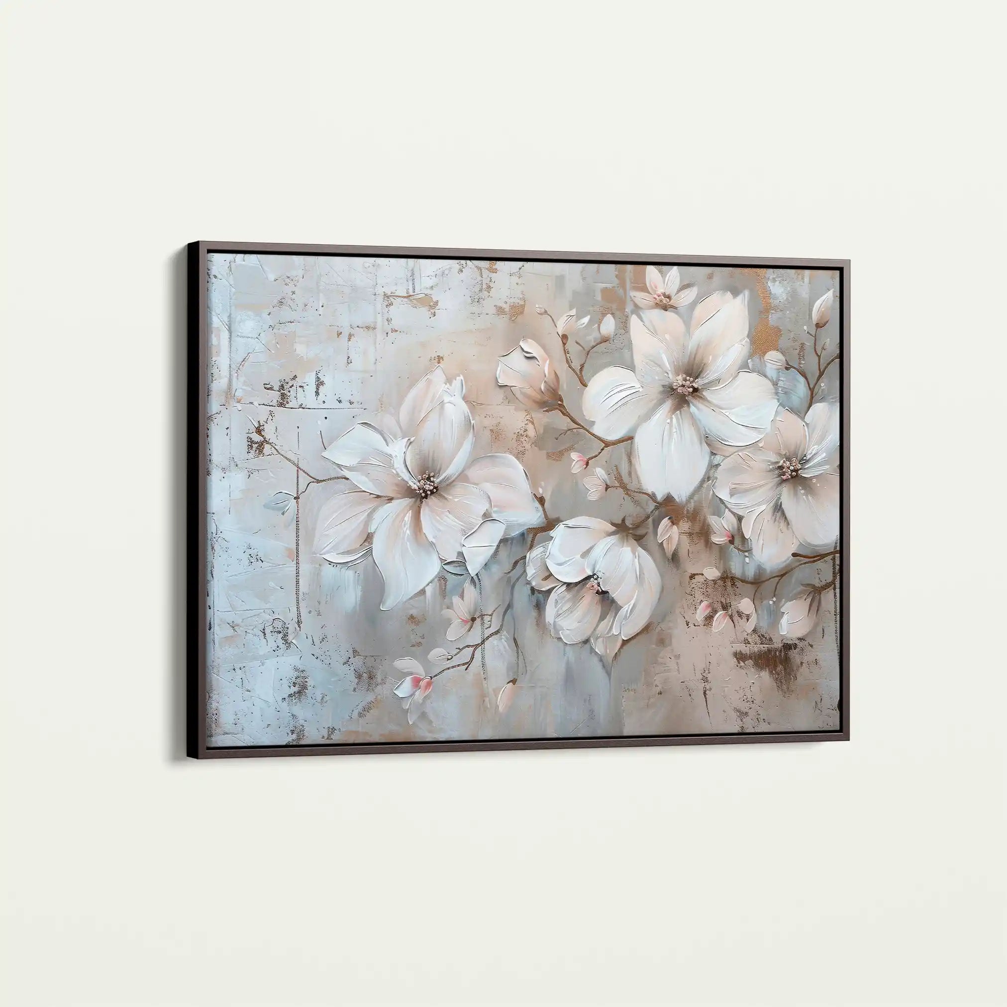 Floral Canvas Wall Art WAD203-F 90 x 60 cm / Stretched on hidden frame