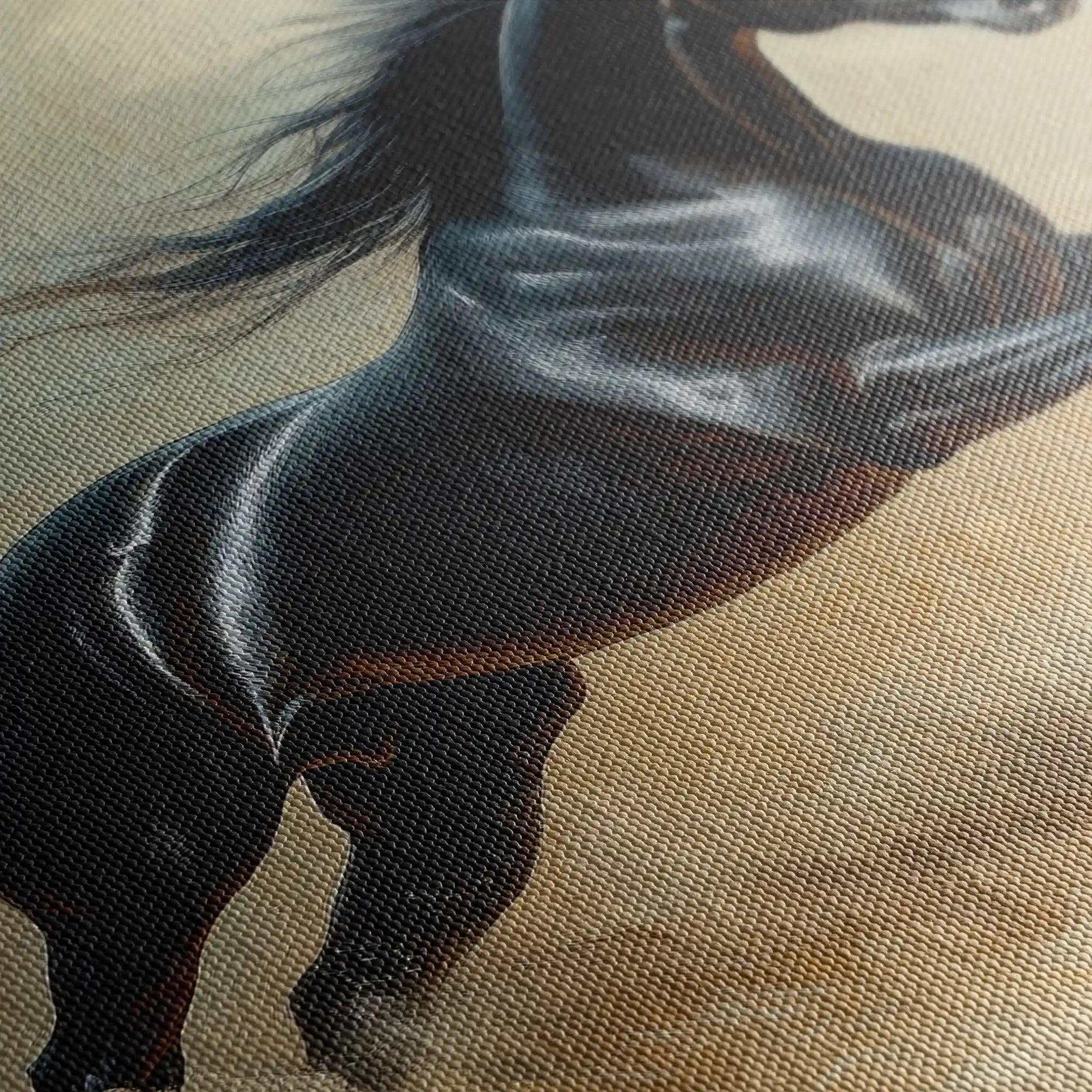 Horses 203 Canvas Art 90 x 60 cm / Stretched on hidden frame