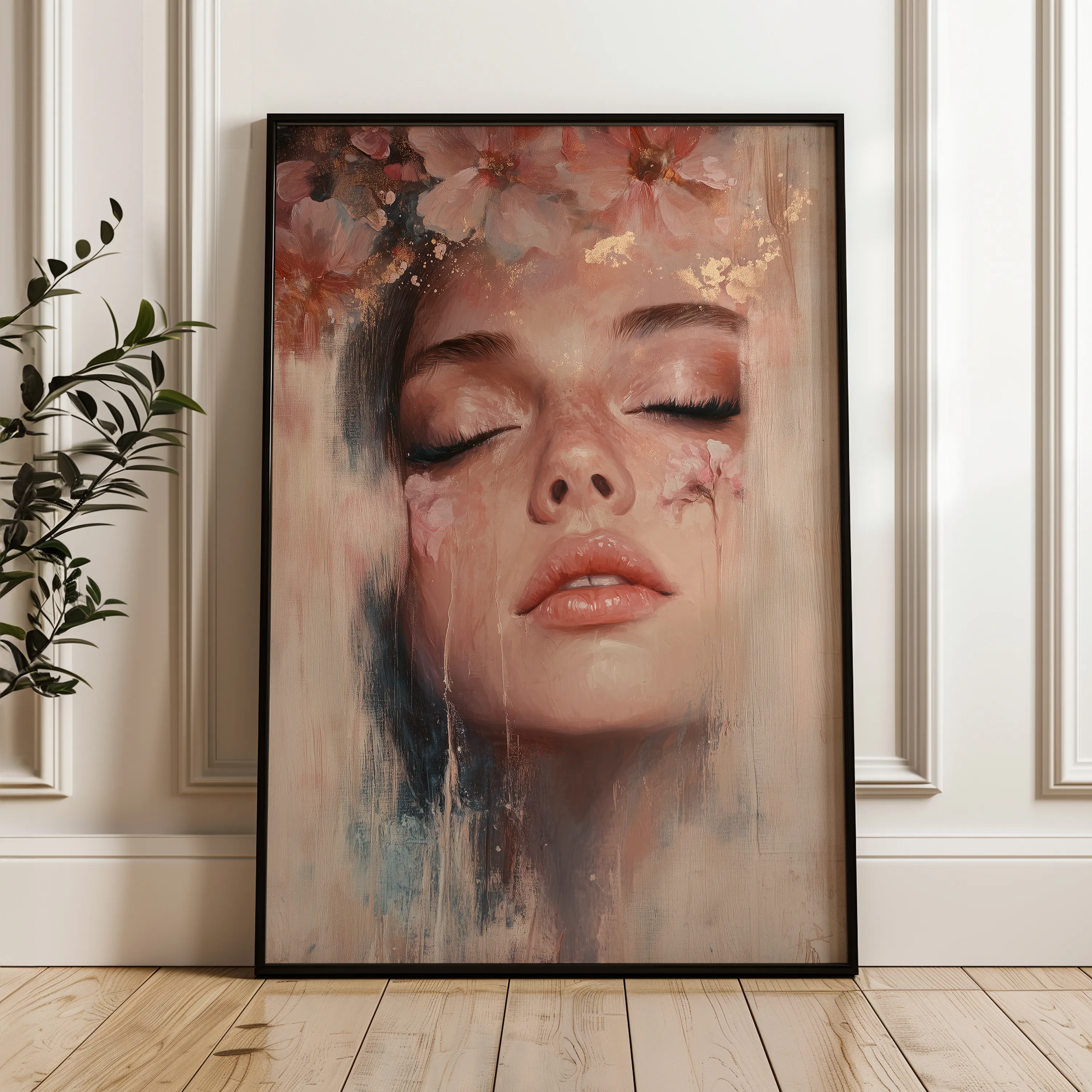 Portrait Canvas Wall Art WAD203-P 90 x 60 cm / Stretched on hidden frame