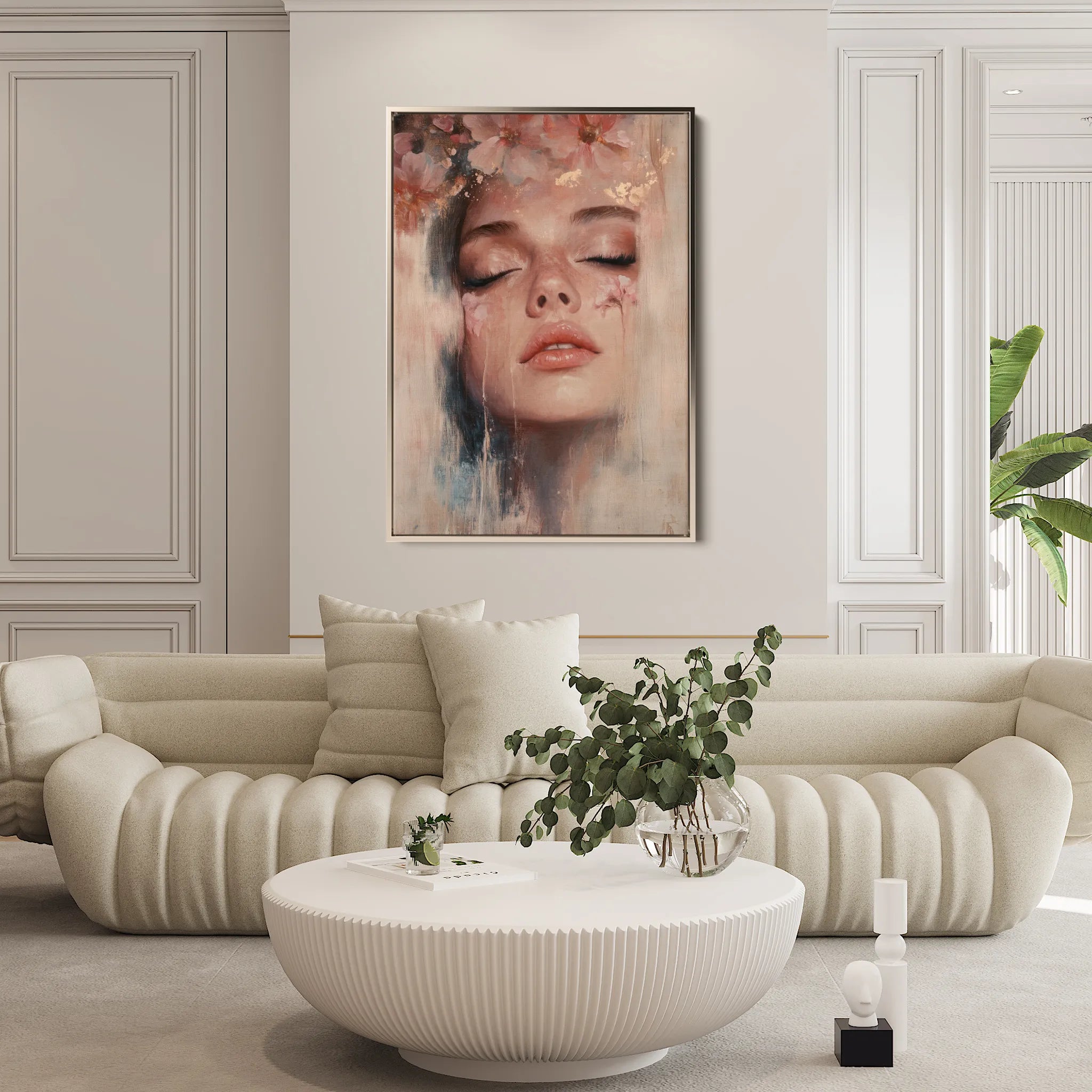 Portrait Canvas Wall Art WAD203-P 90 x 60 cm / Stretched on hidden frame