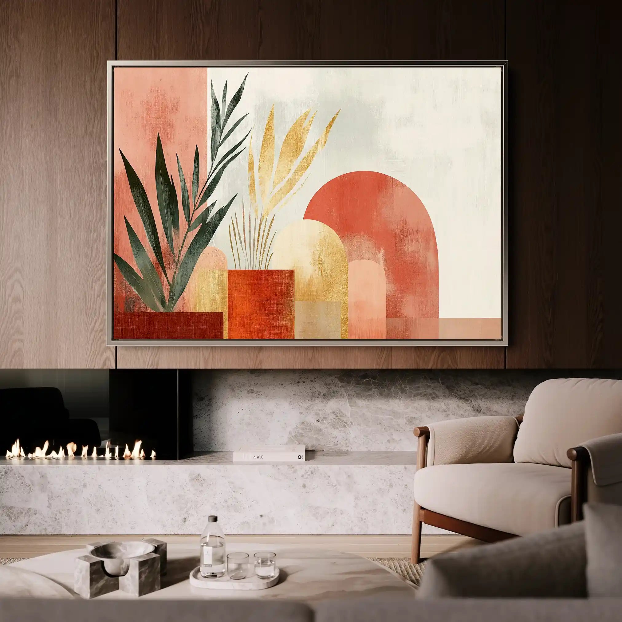 Boho 204 Canvas Art 90 x 60 cm / Stretched on hidden frame