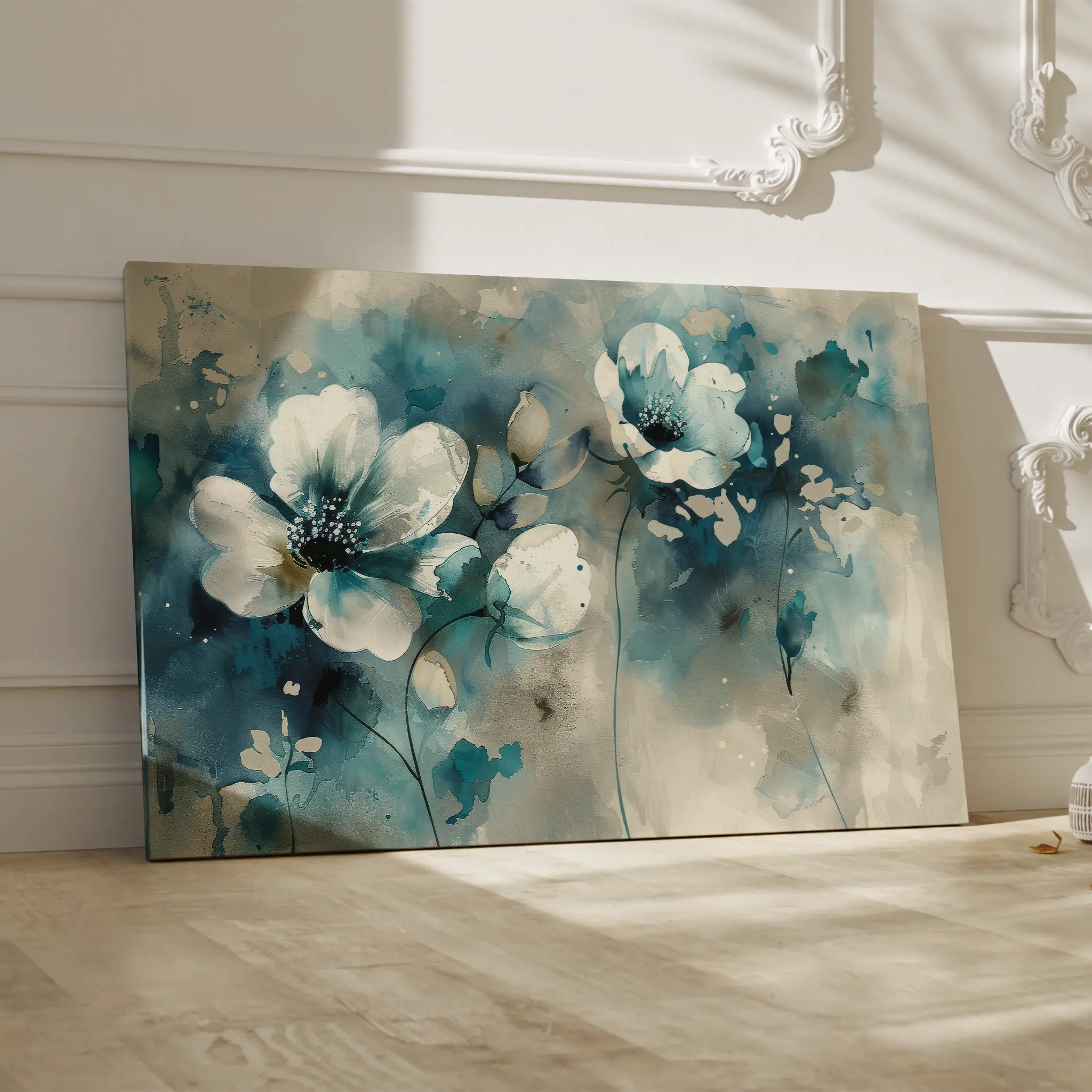 Floral Canvas Wall Art WAD204-F 90 x 60 cm / Stretched on hidden frame