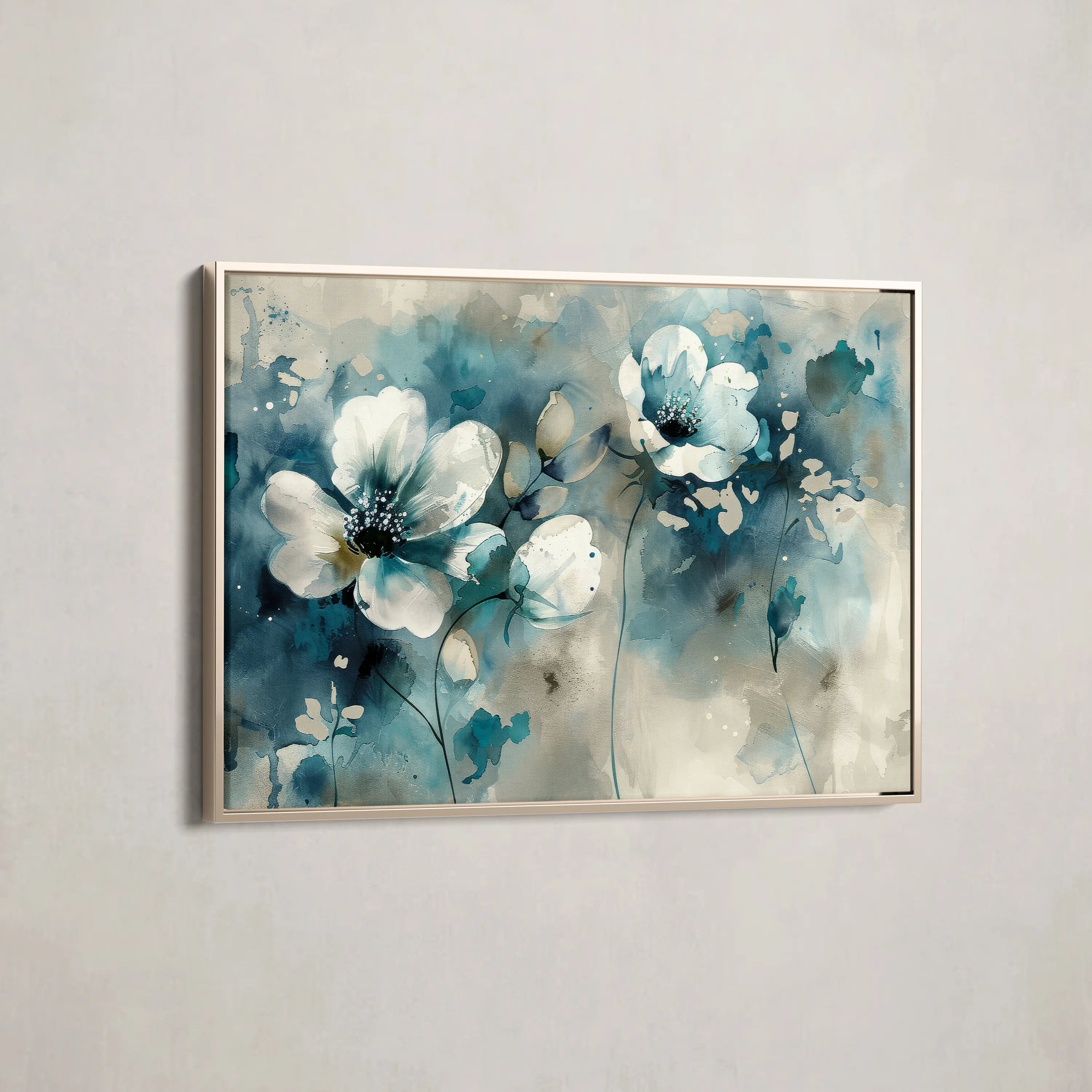 Floral Canvas Wall Art WAD204-F 90 x 60 cm / Stretched on hidden frame