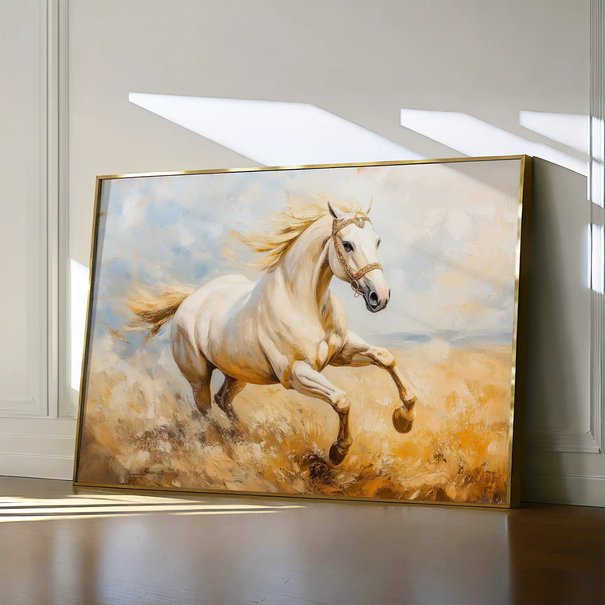 Horses 204 Canvas Art 90 x 60 cm / Stretched on hidden frame